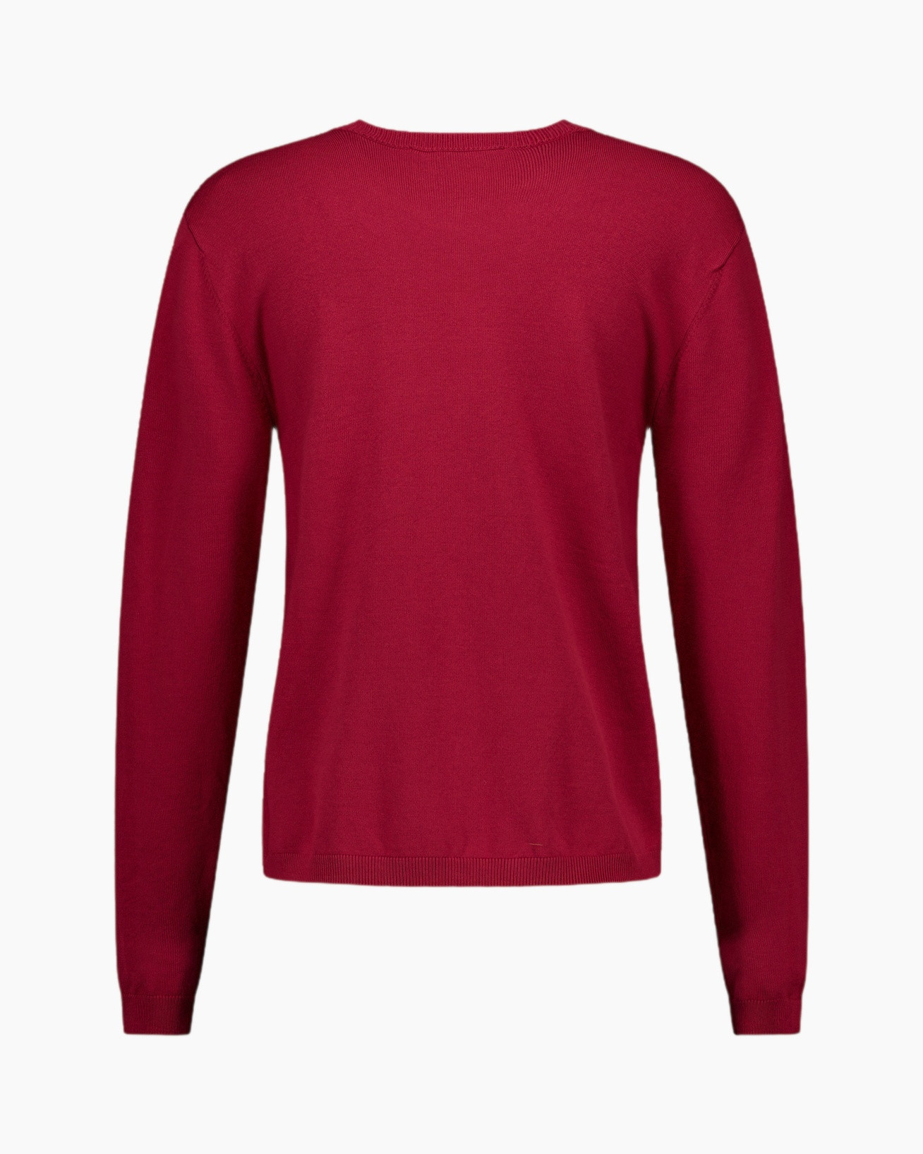 sweater, knitwear, long-sleeve, crew neck, burgundy