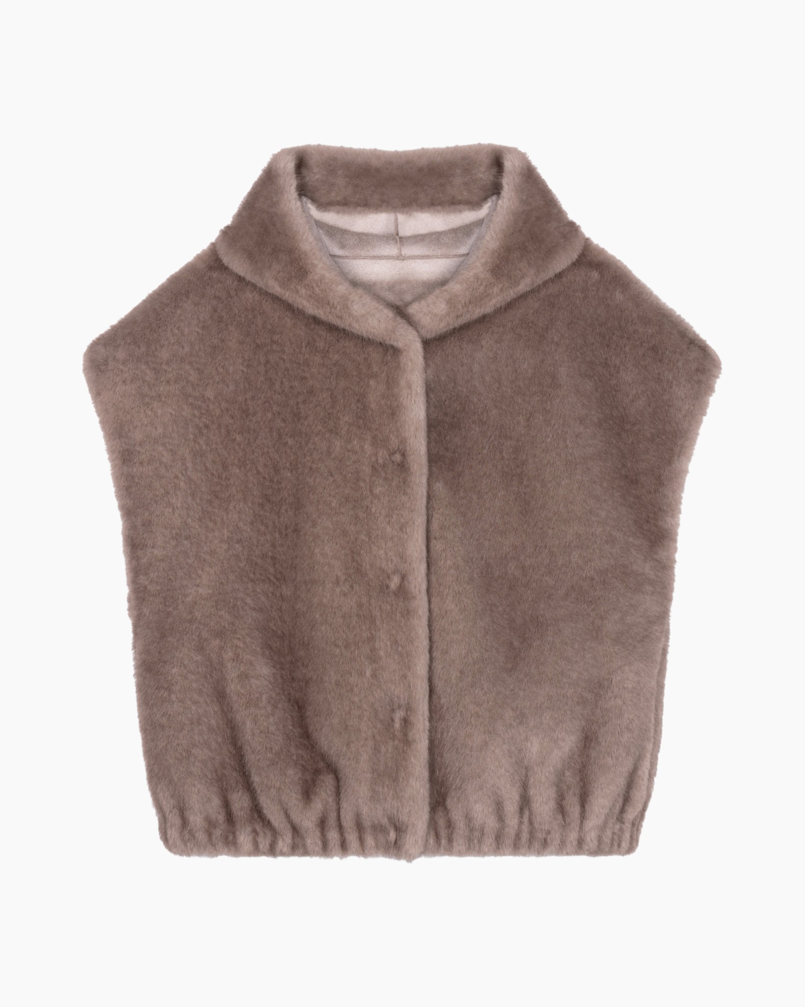 nepforn-?, vest, tan, kraag, elastische zoom