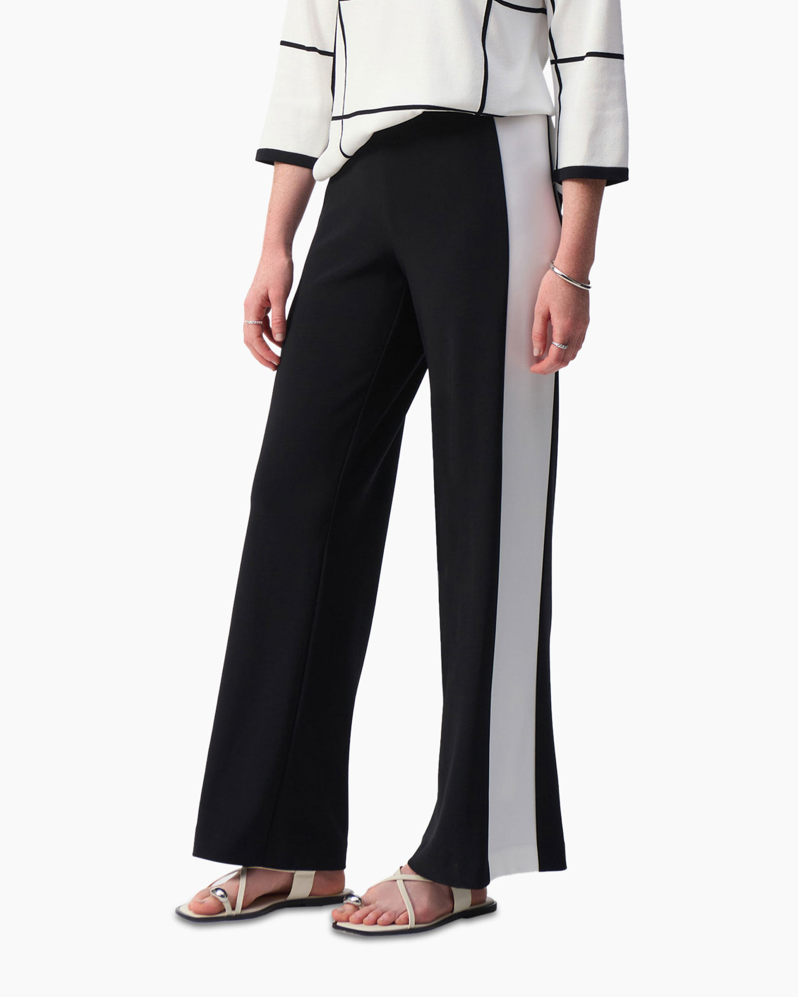 Pantalon Wide Leg Zwart