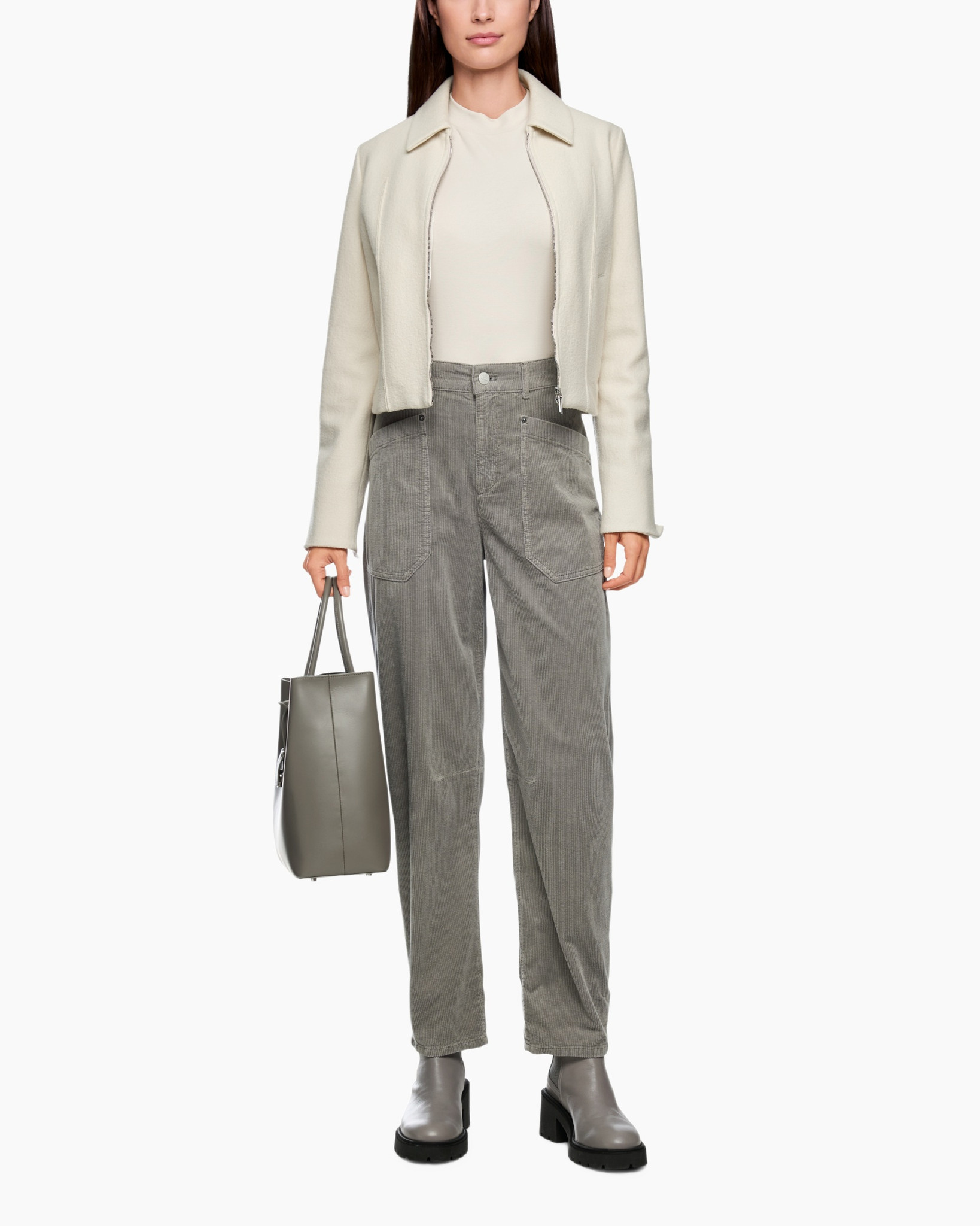 Broek Zp 81.29 W73 midden grijs