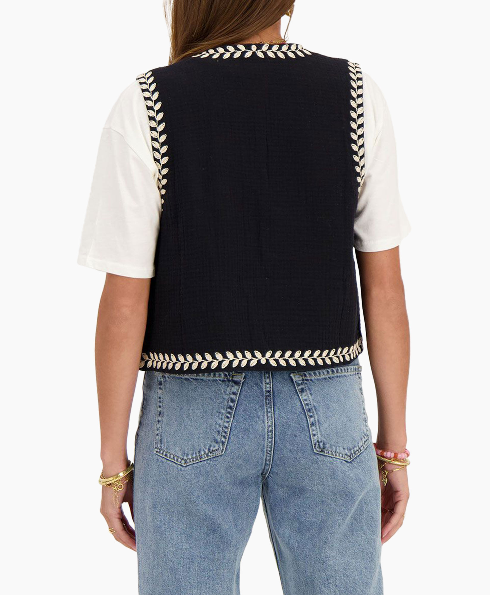 Gilet Mj10588 Zwart