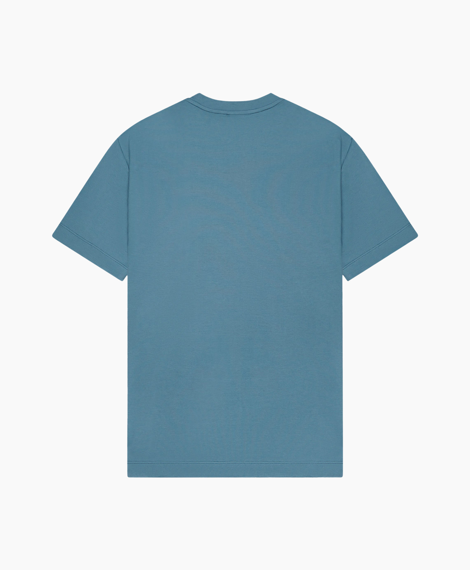t-shirt, korte mouw, blauw, katoen, effen