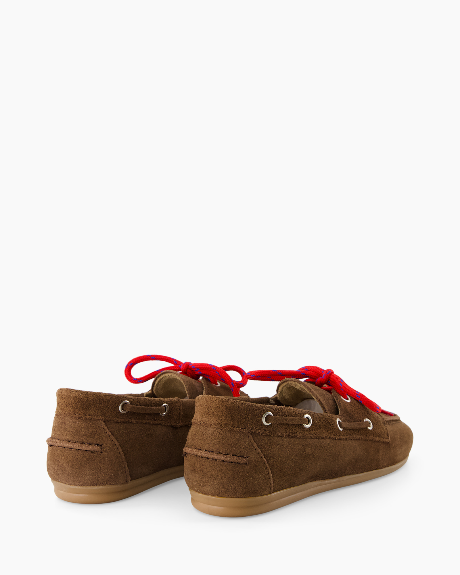 waterschoen, bruin, suede, rode-veters, casual-schoenen