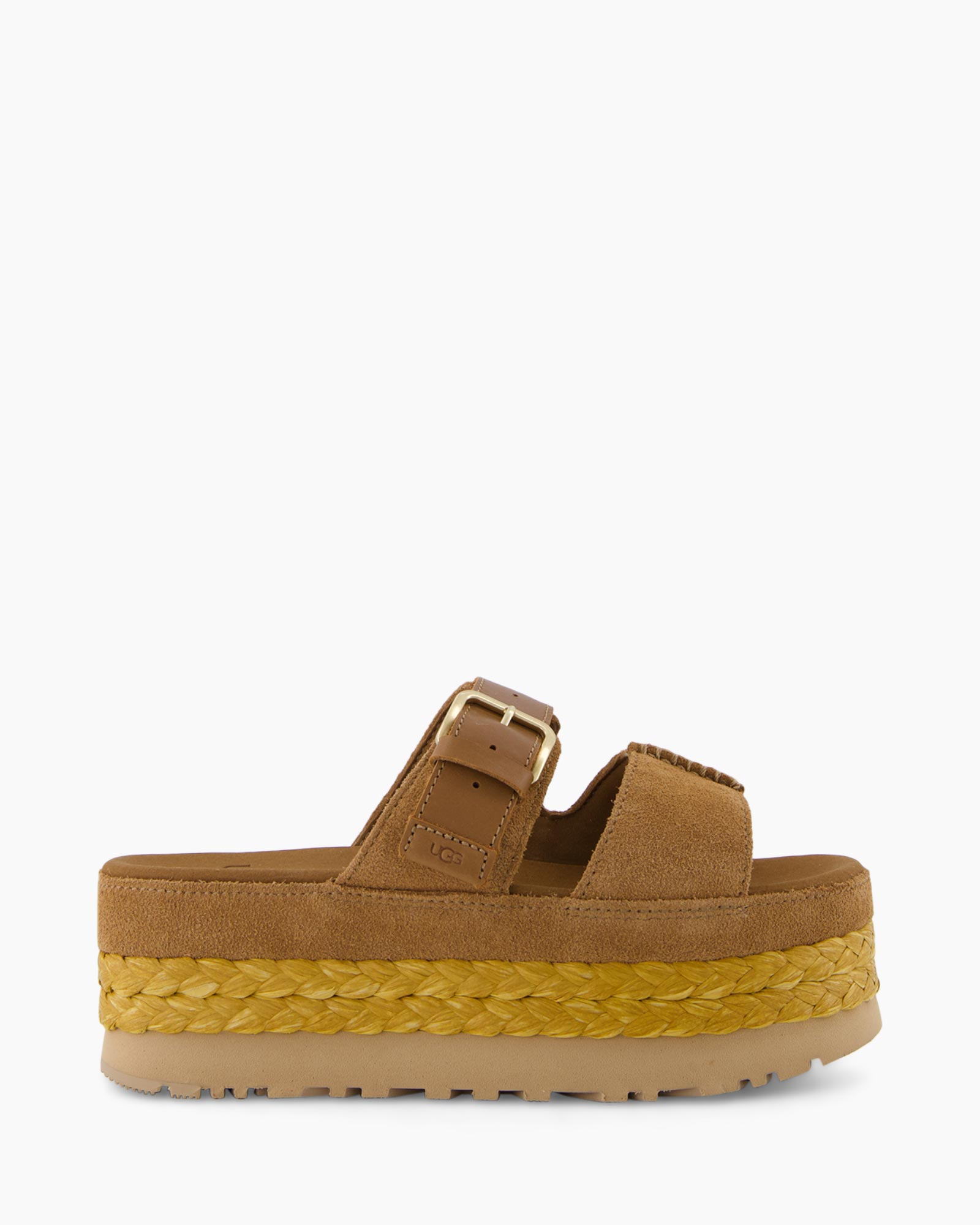 Sandaal Zonder Hak W Aubrey Slide Camel