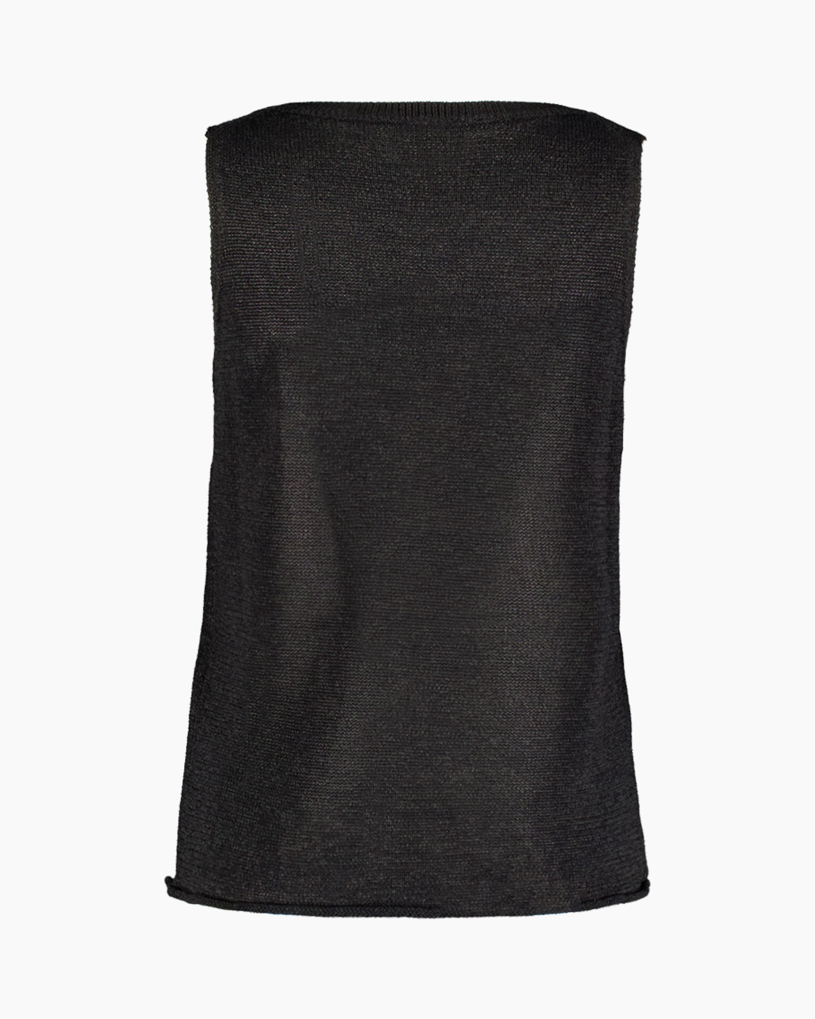 tanktop, slabolos, zwart, brei, top