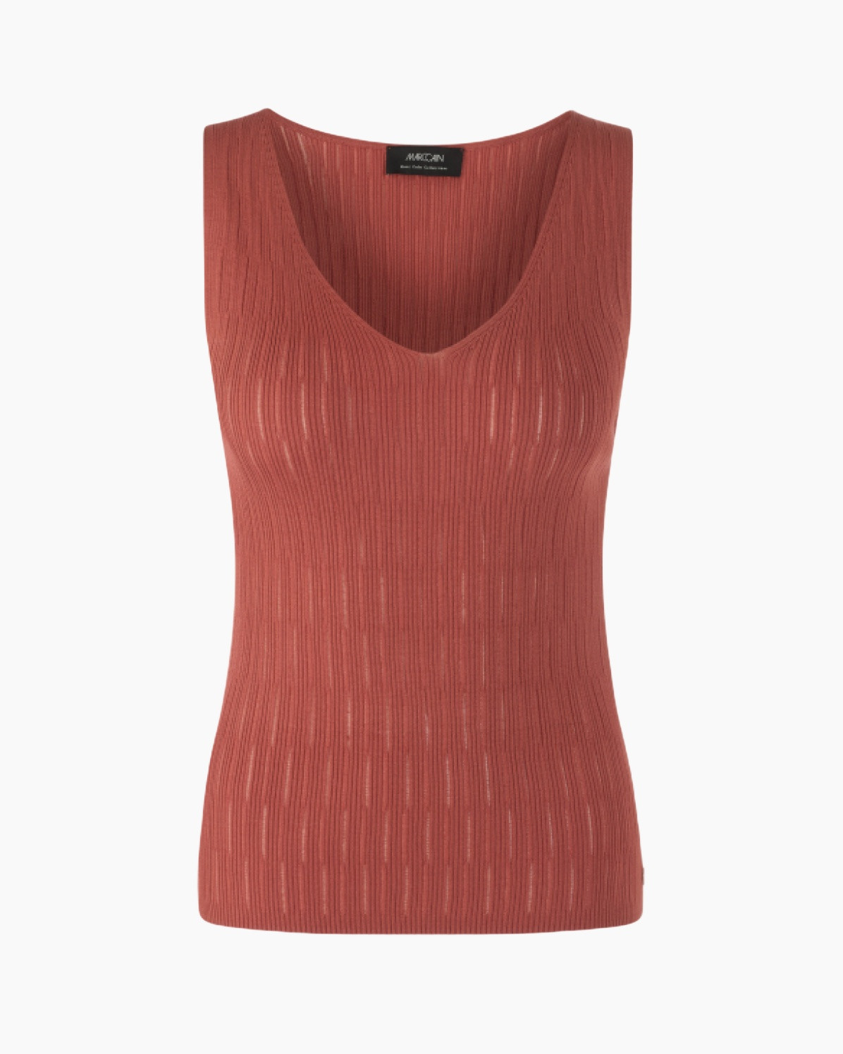 tanktop, ribbed, mouwloos, gebreid, fel/helder kleur