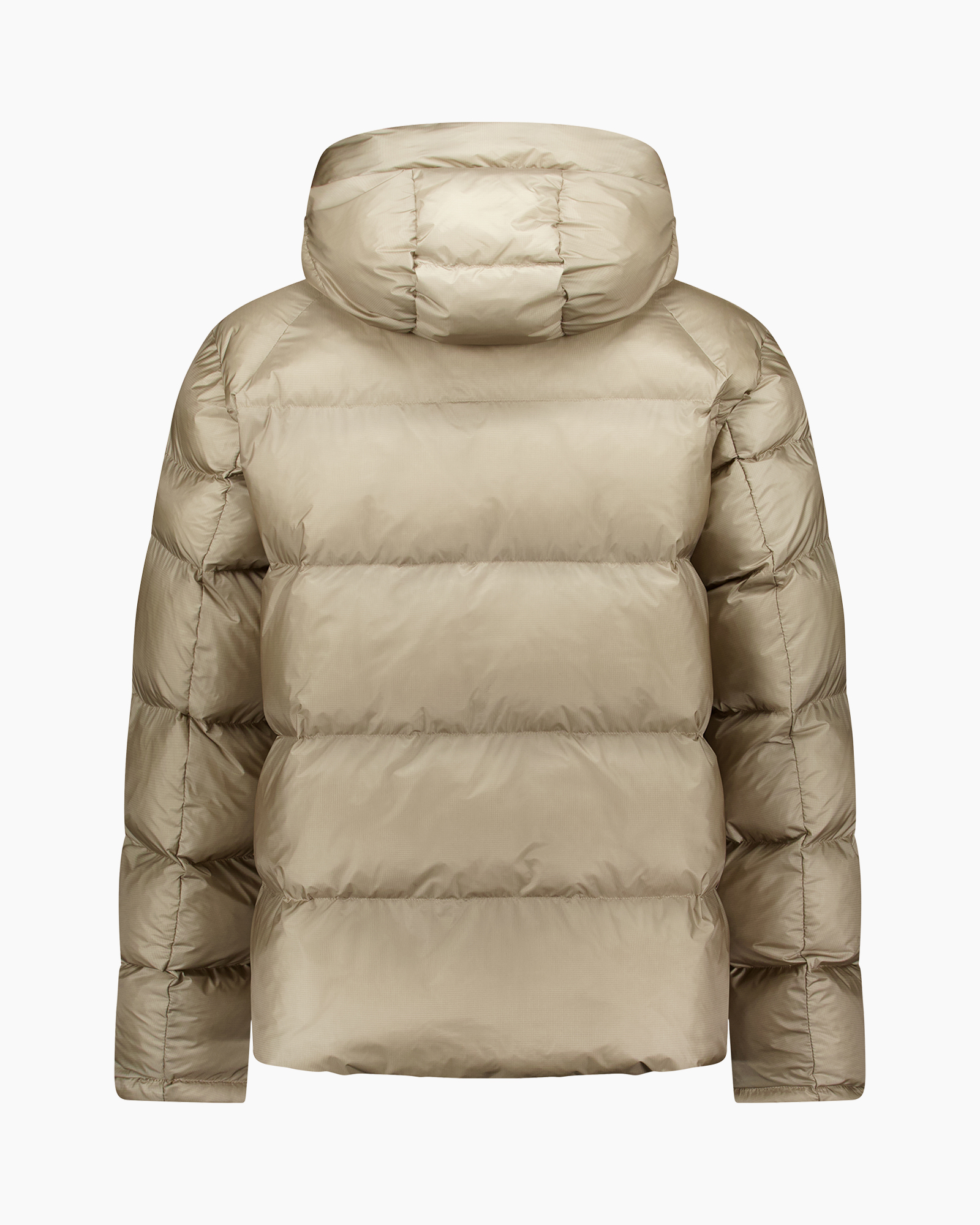 jassen dunne, puffer jas, met kap, ritssluiting, beige
