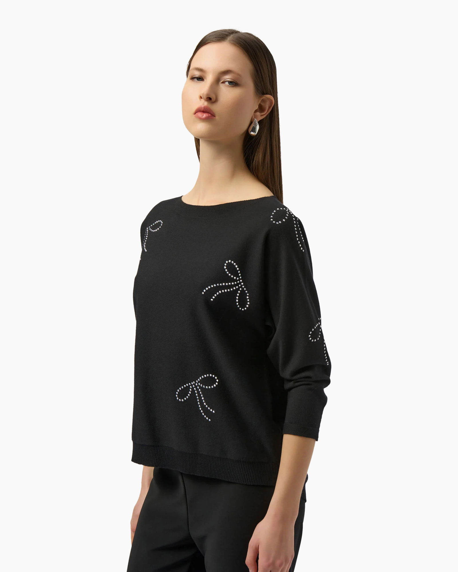 Gebreide Trui Strik Zwart