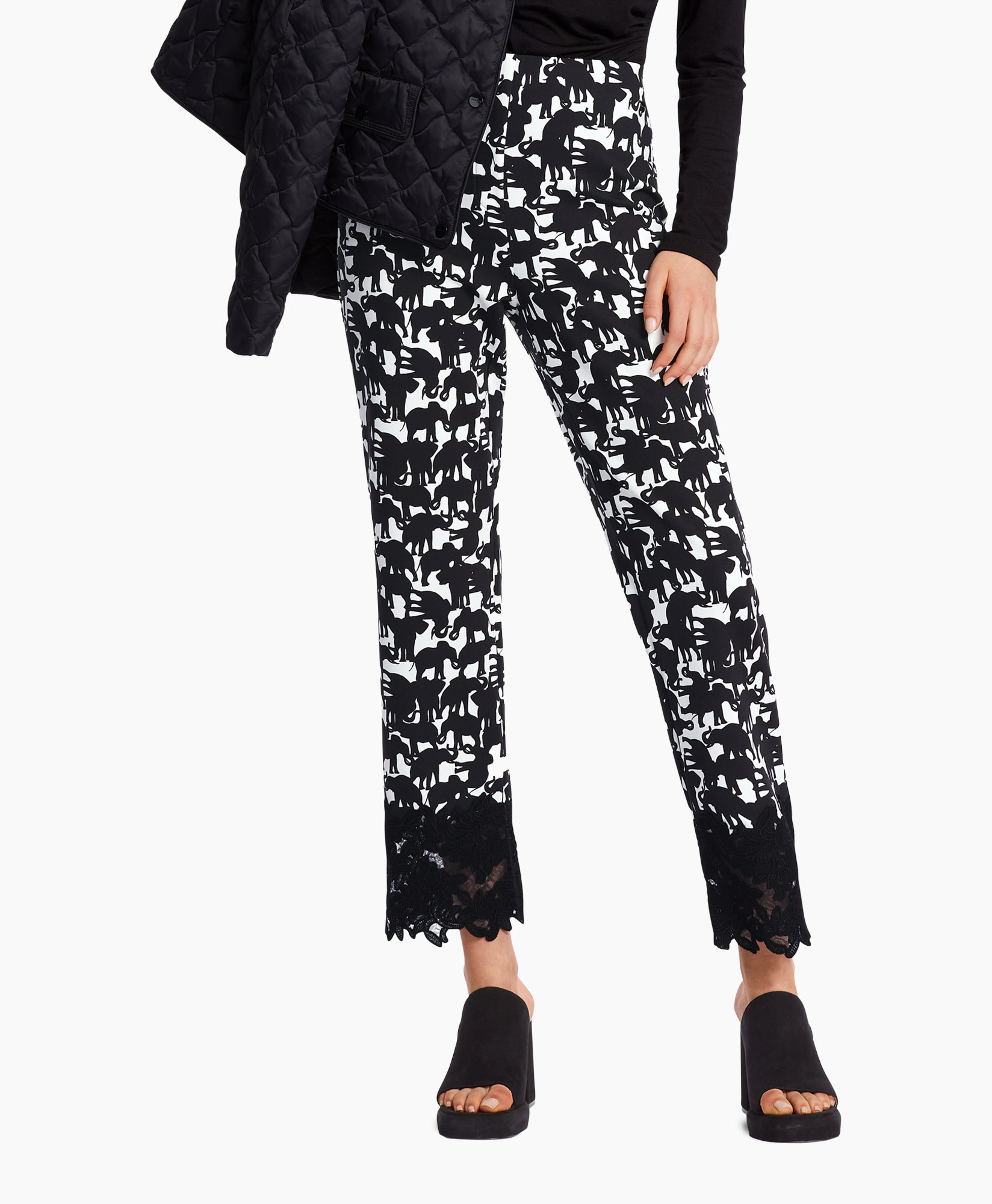 Marccain Collectie Broek Wc 81.02 J10 Zwart