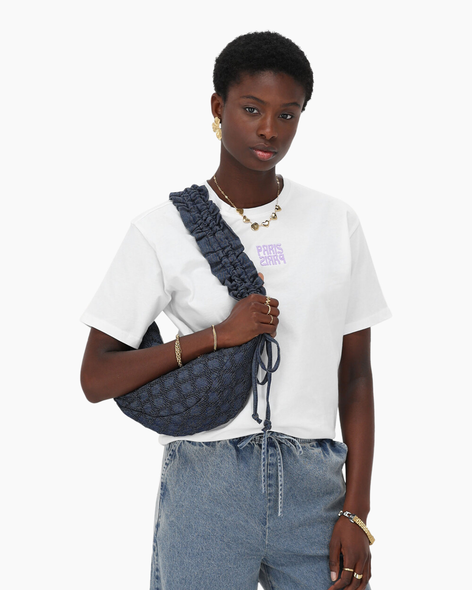 T-shirt Paris Paris Embro Tee Wit