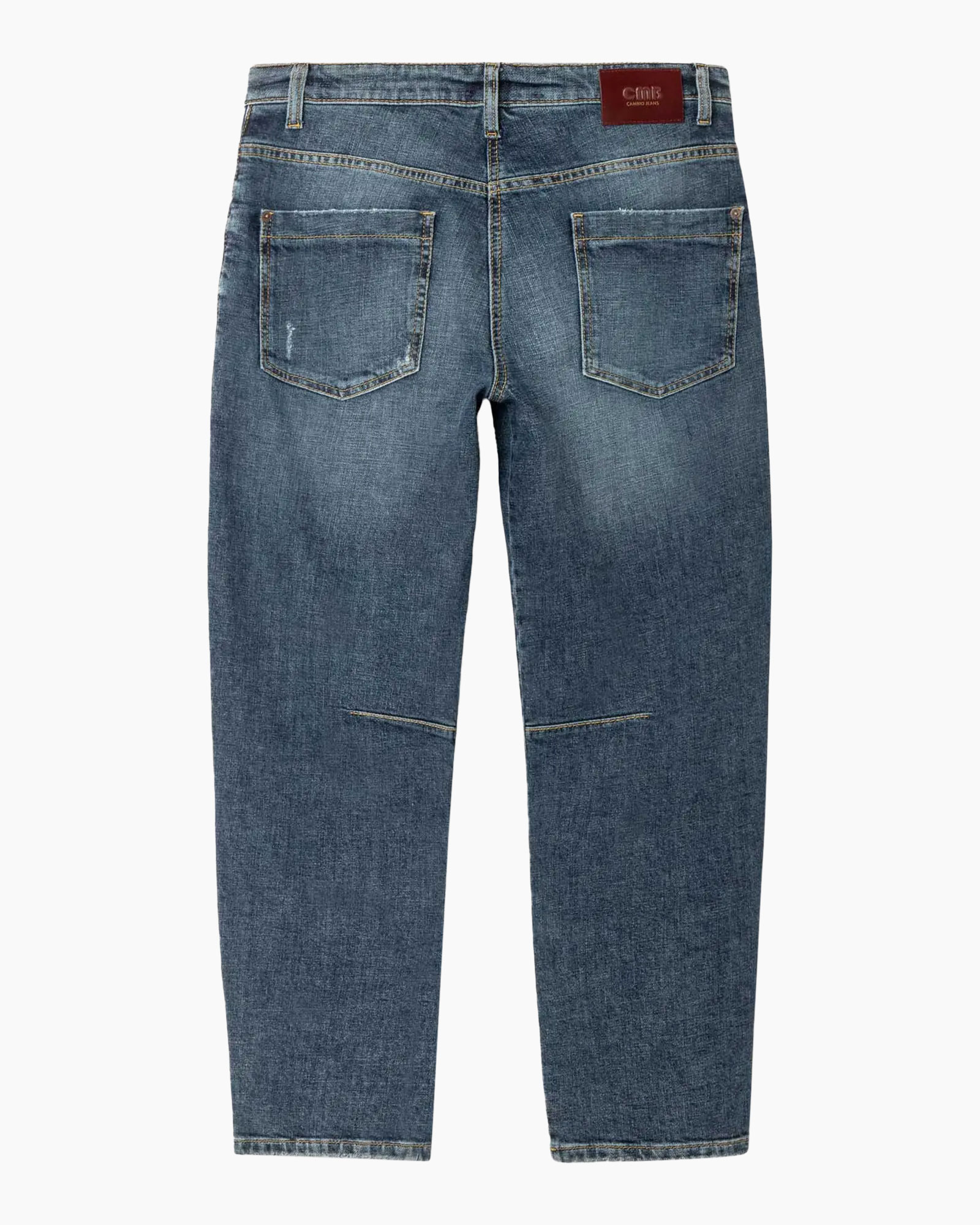 jeans, denim, rugtas, blauw, rechte broek