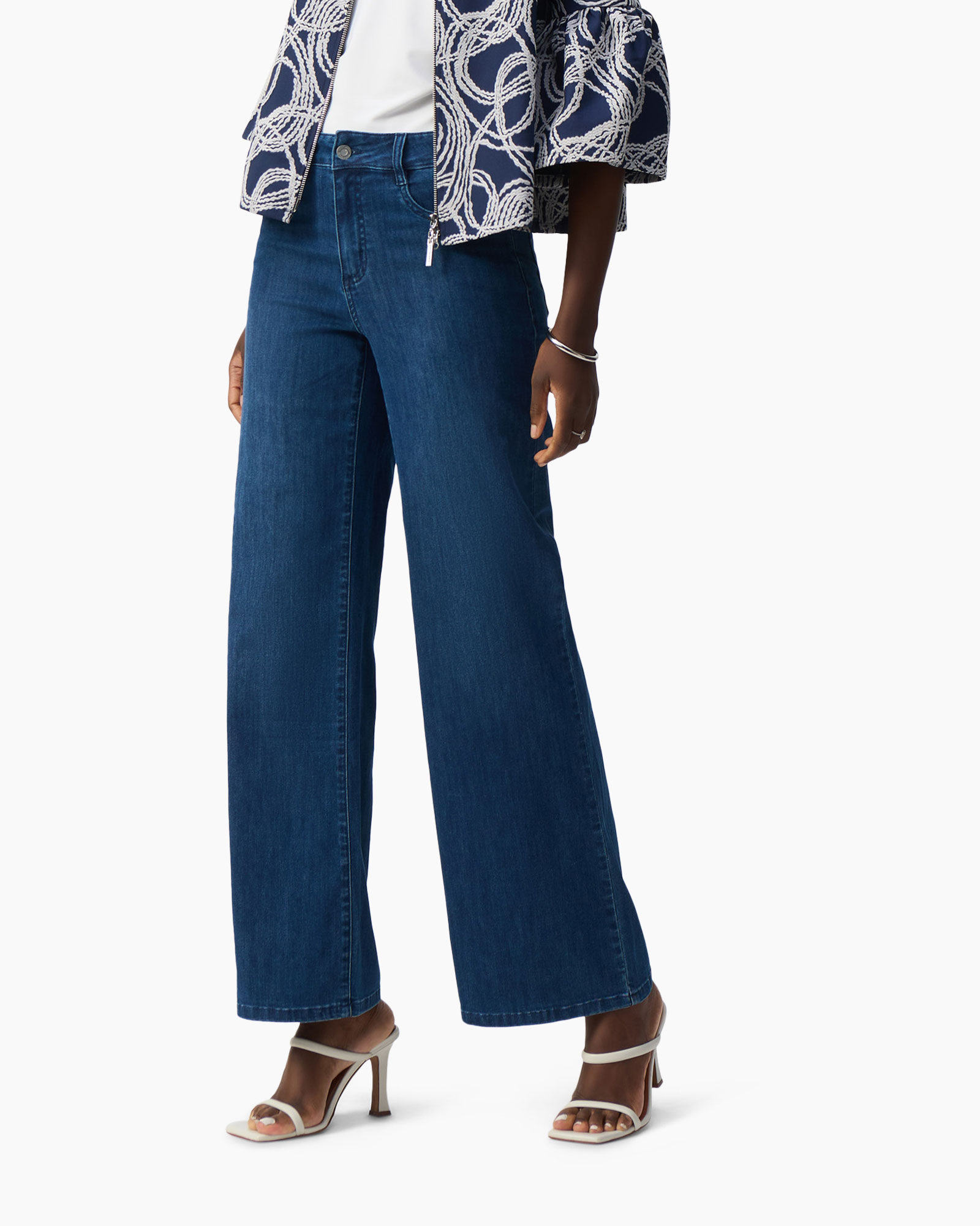 Jeans Wide Leg Blauw