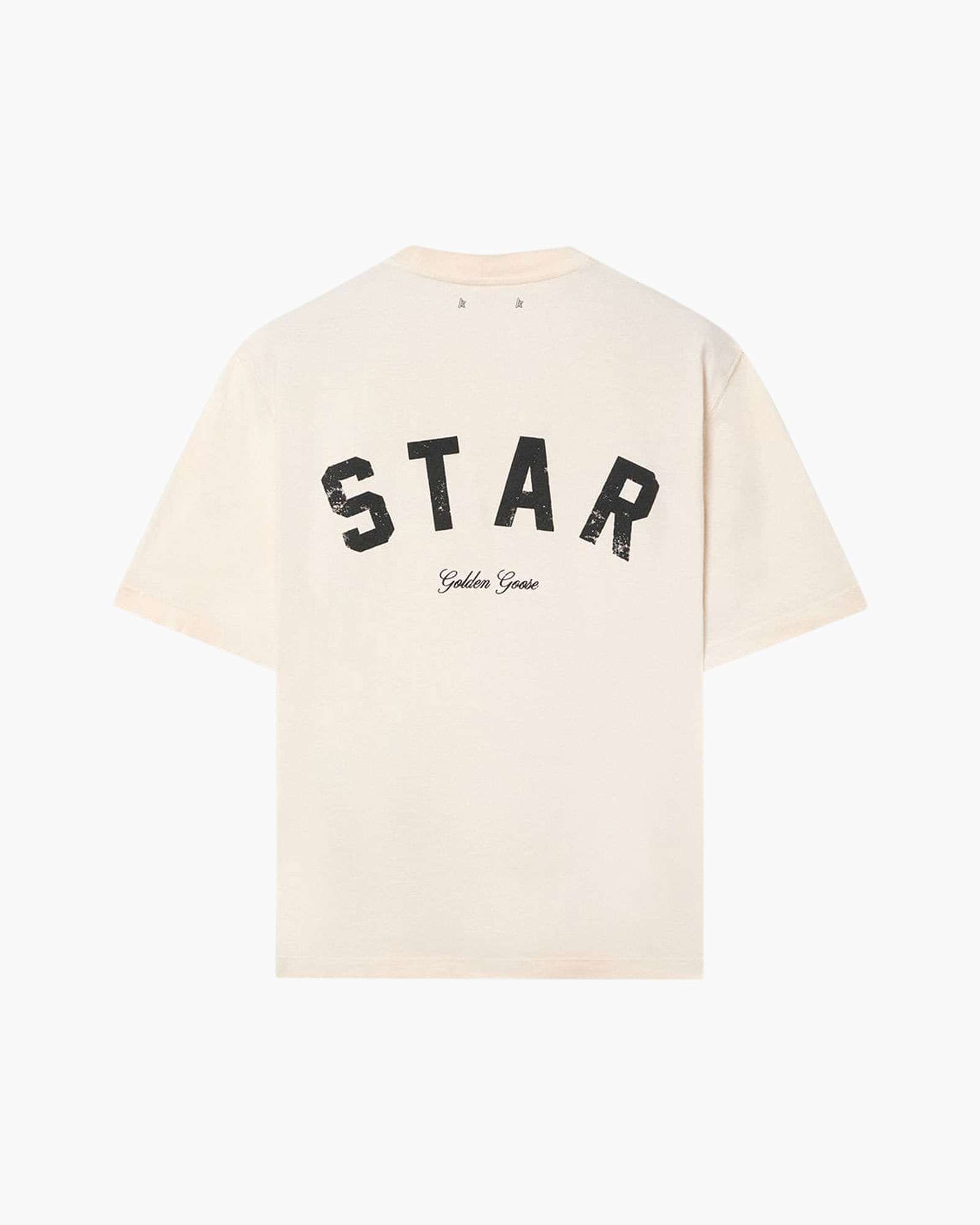 t-shirt, korte mouwen, beige, grafisch, STERREN-ontwerp