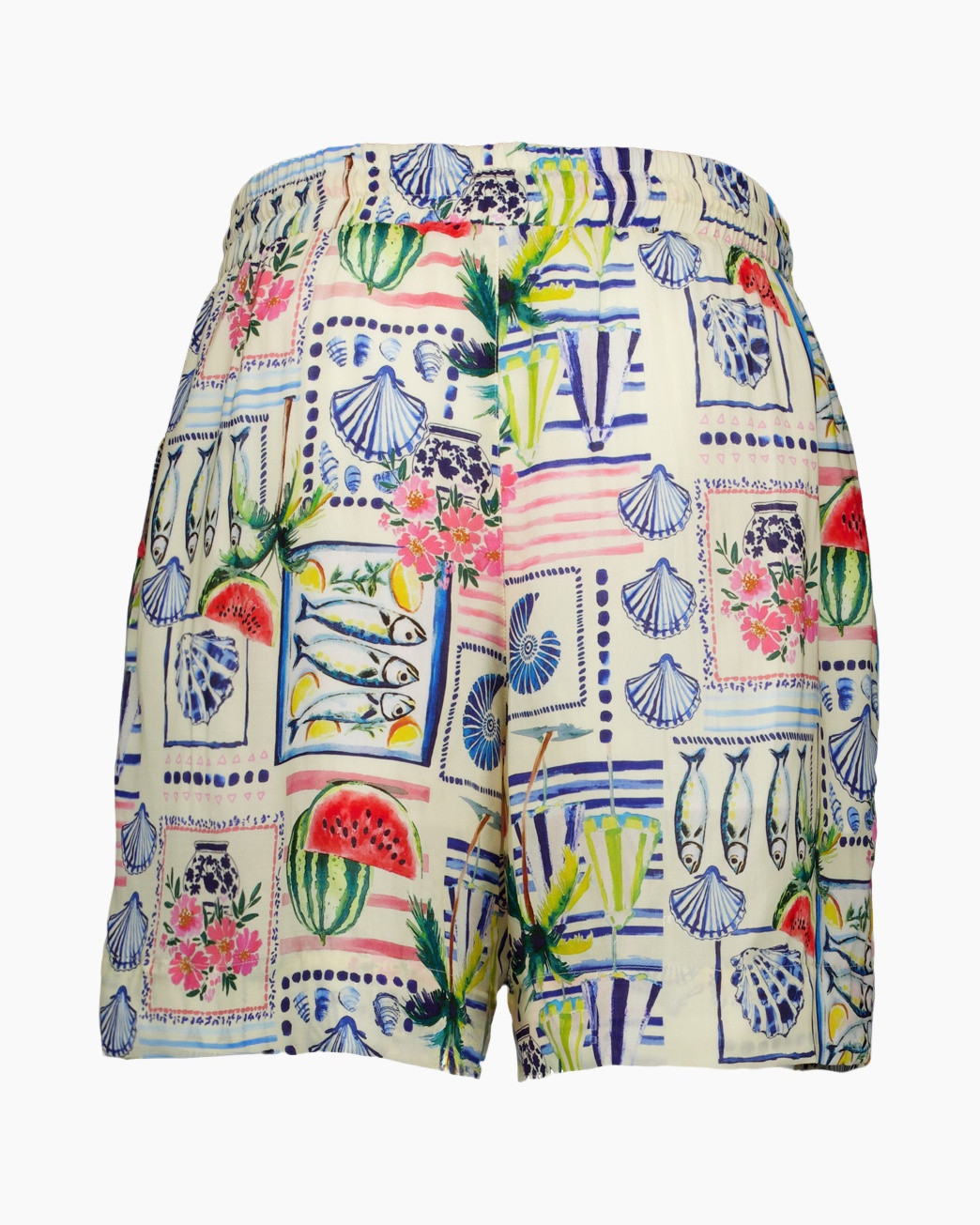 broekjes, druk, patroon, strand, kleding