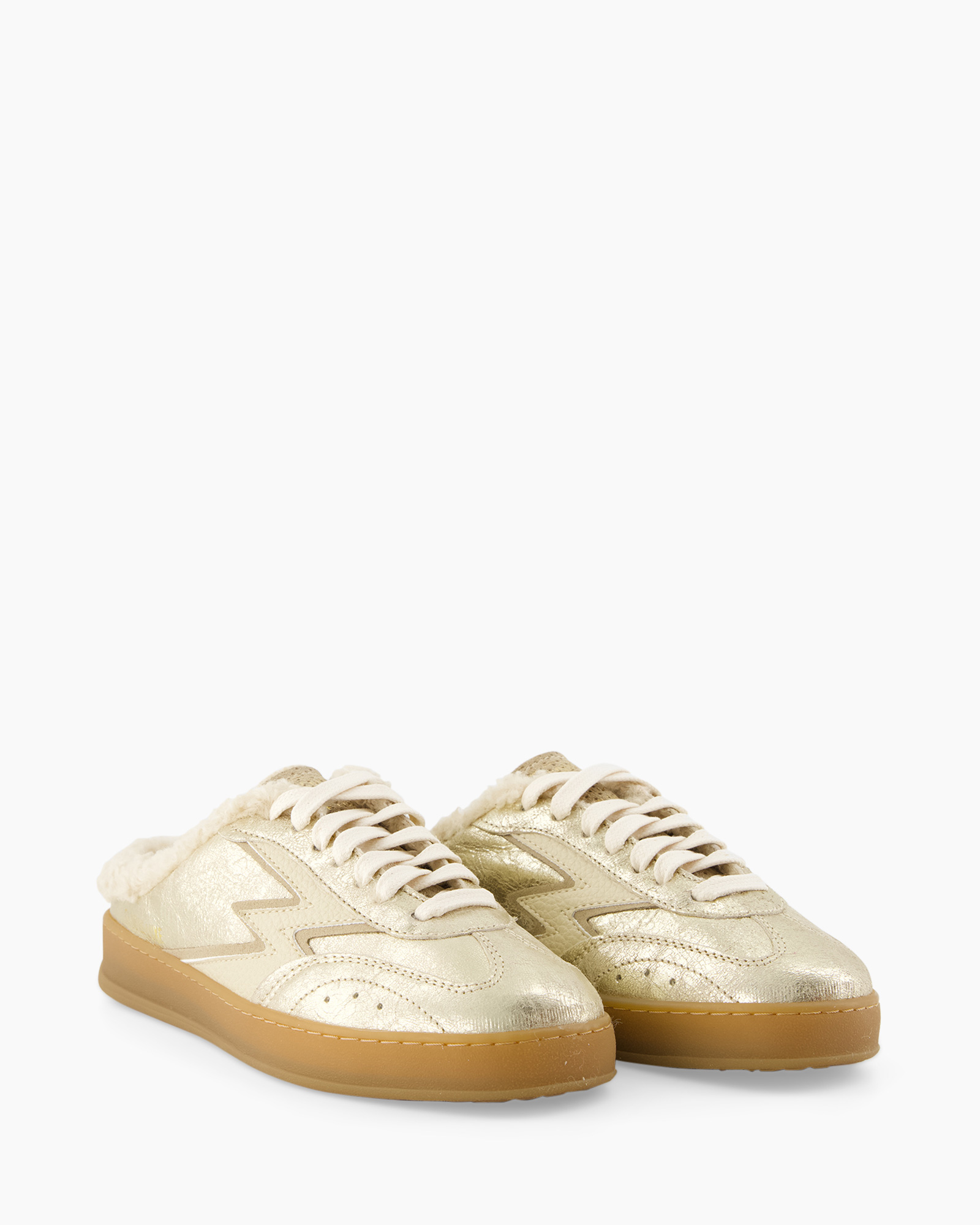goud, sneaker,  schoen, vachtvoering, laag profiel