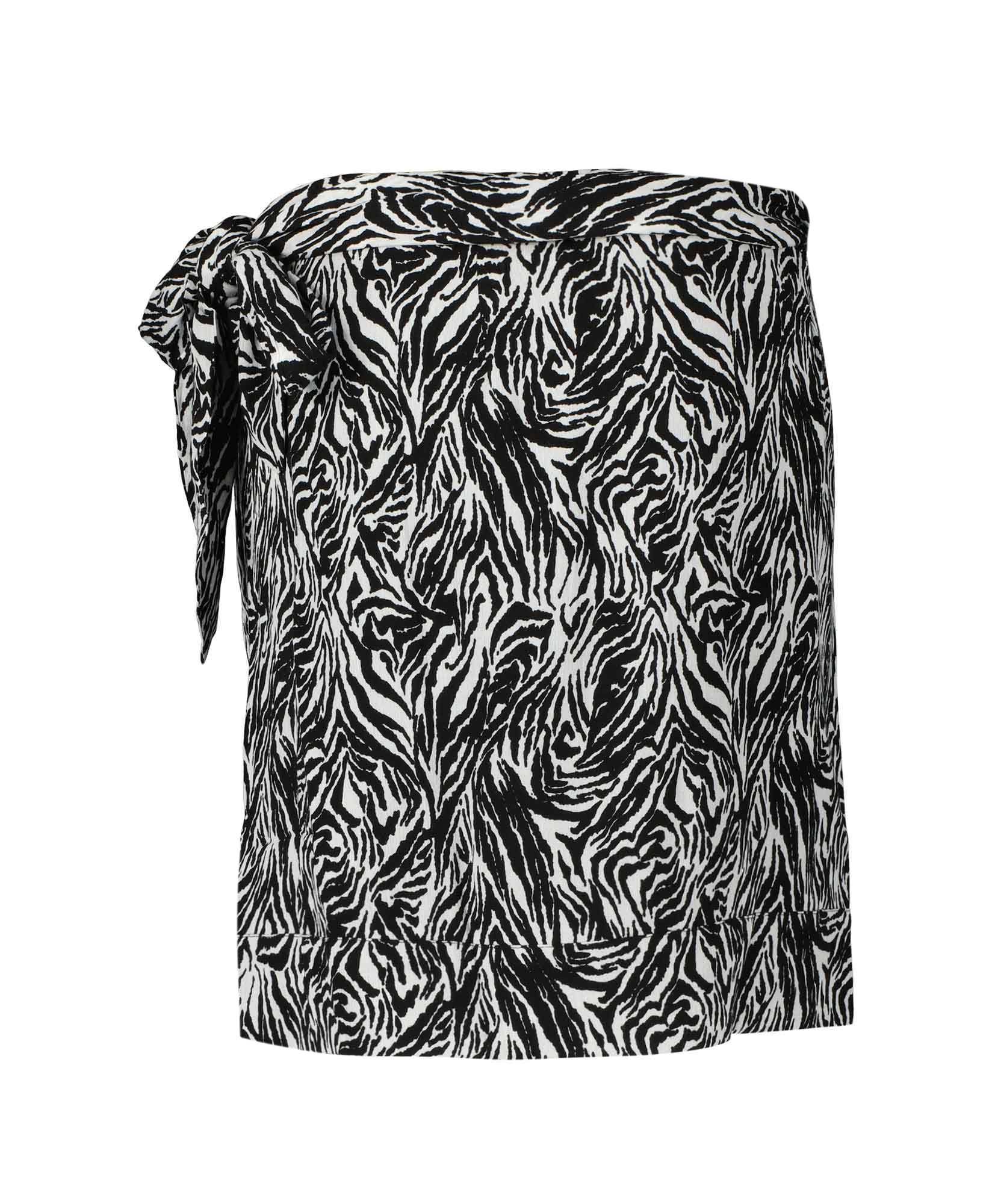 Refined Department Rok R2207.2357 Zwart dessin