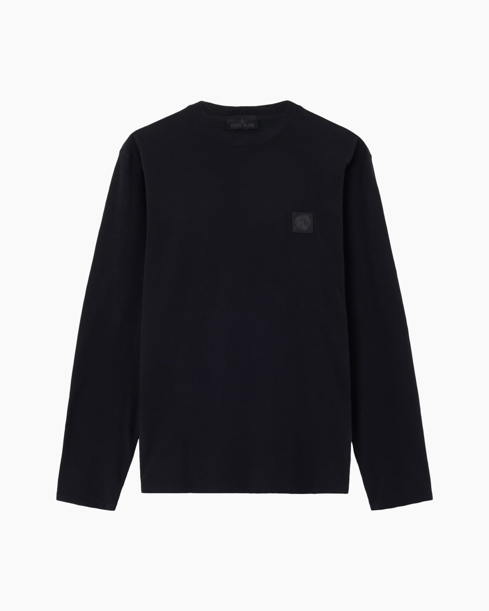 lange mouwen, zwart, rolkraag?, logo patch, onduidelijk voor kinderen