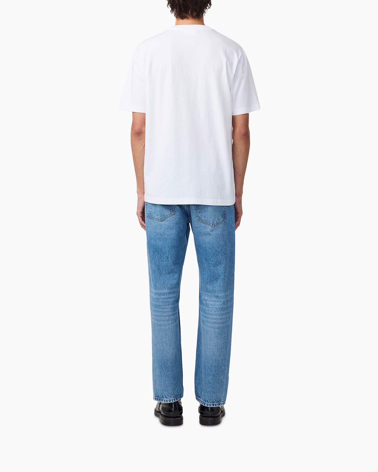 T-shirt Korte Mouw Adam Print Tee 3209 Wit
