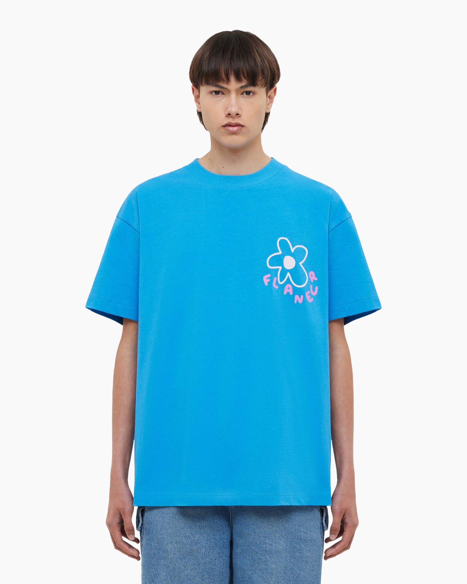 T-shirt Korte Mouw Blossom Tee Blauw