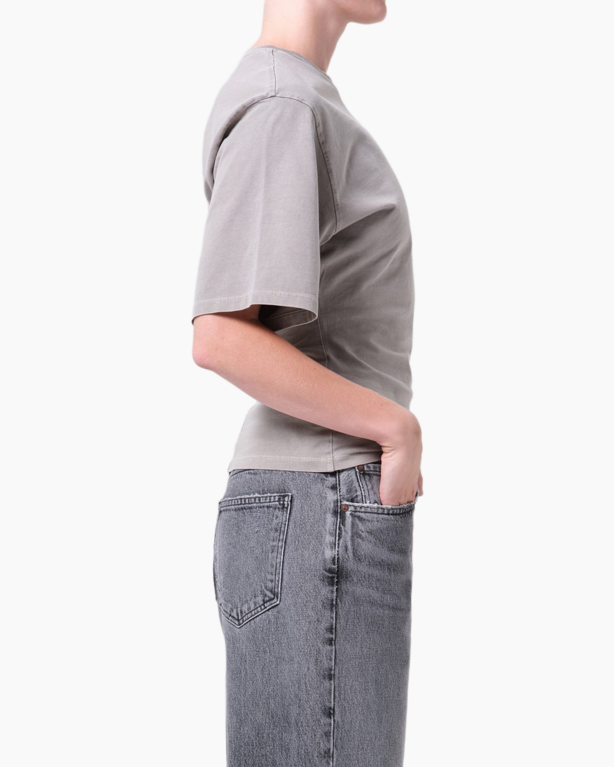 Broeken, T-shirt, Jeans, Persoon, Mouw