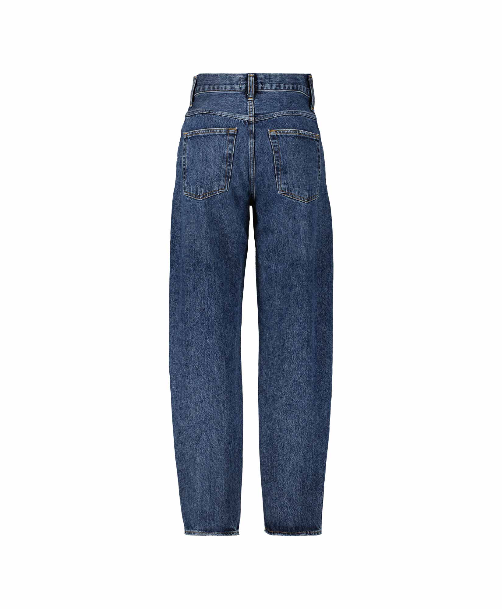 Agolde Jeans Tapered Baggy High Rise Donker Blauw