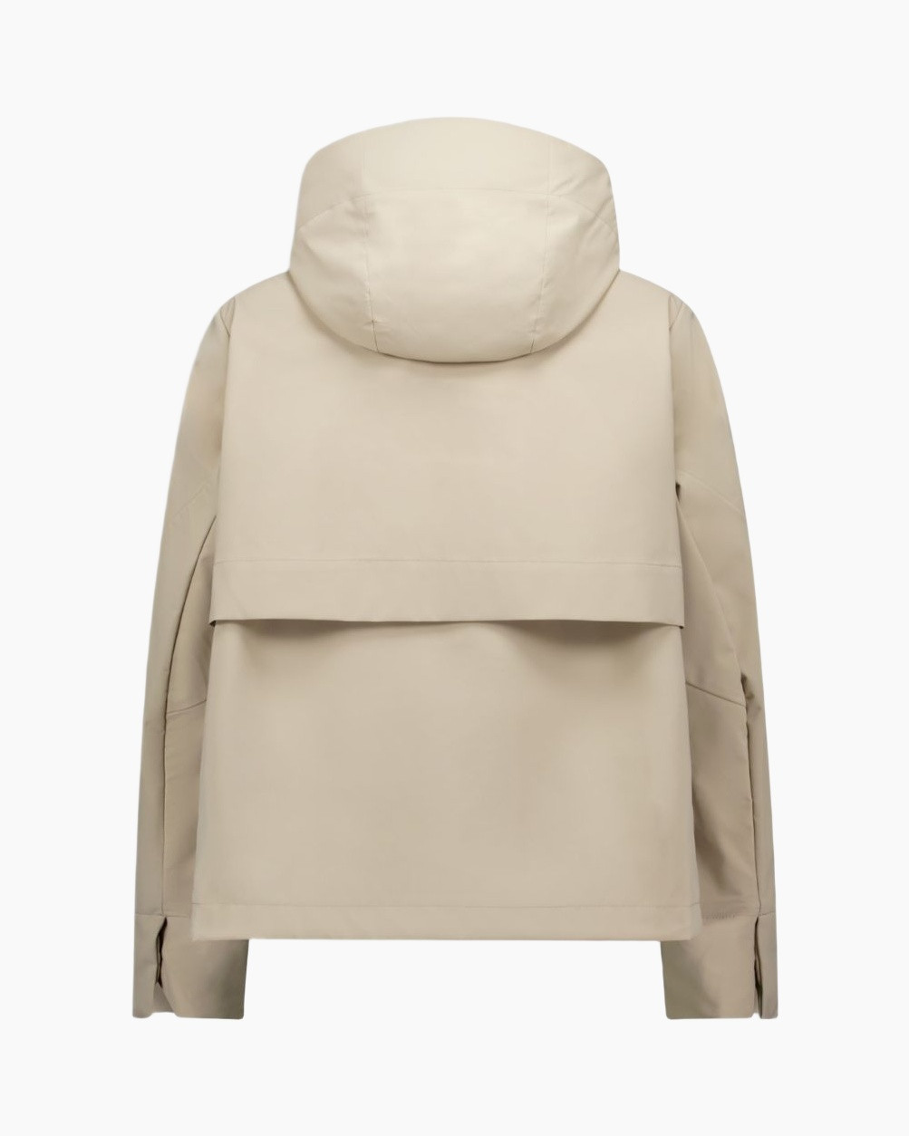 jas, kapmantel, beige, puffer, zakken