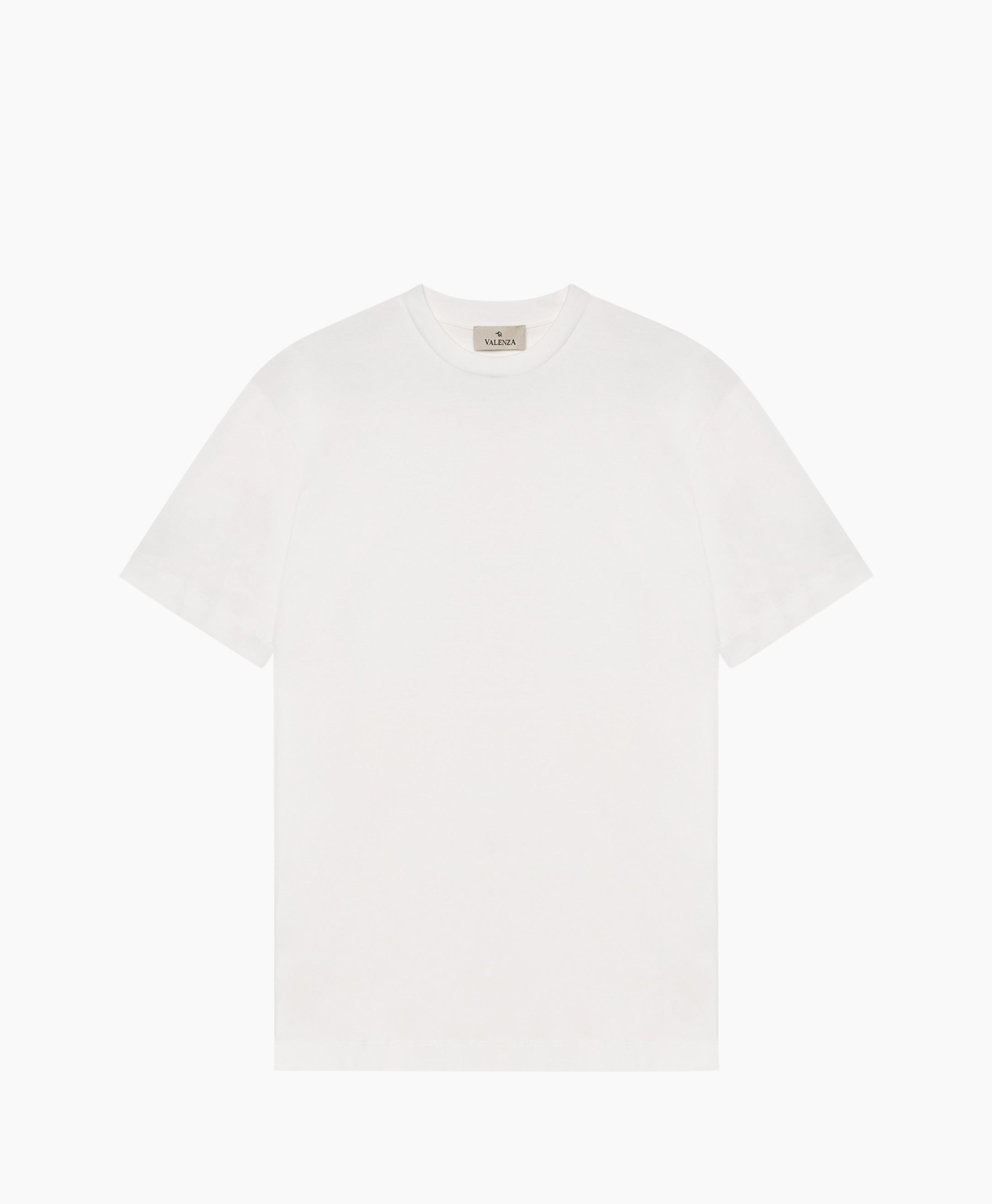 T-shirt Korte Mouw Interlock Supima Off White