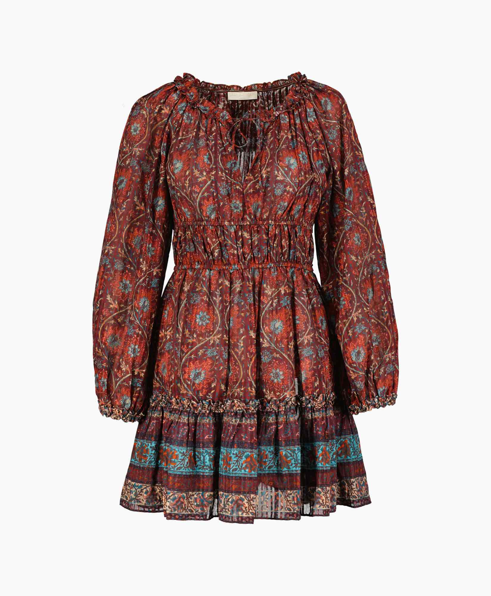 Mini Jurk Val Bordeaux