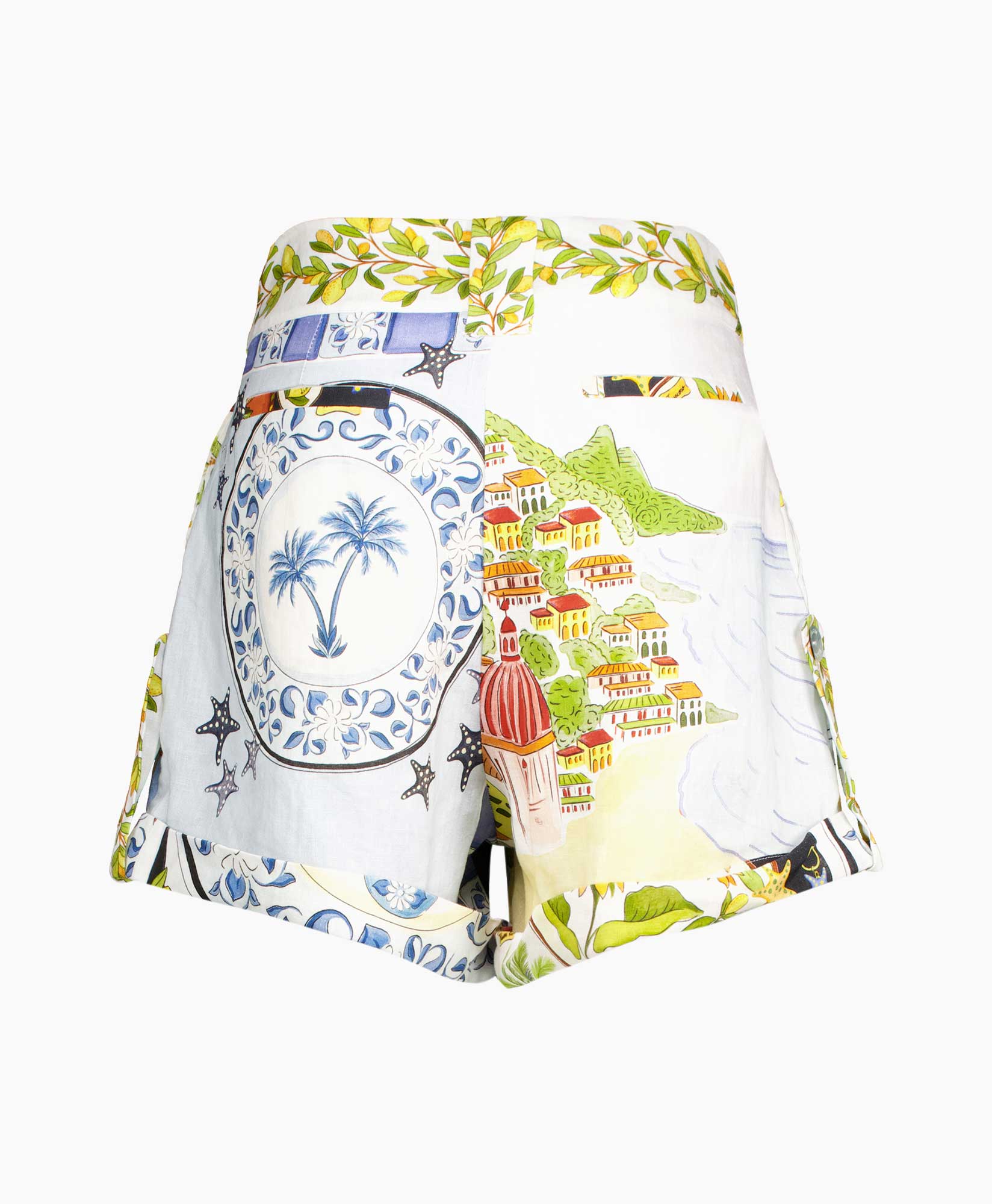 Korte Broek Latin Trip Scarves Groen