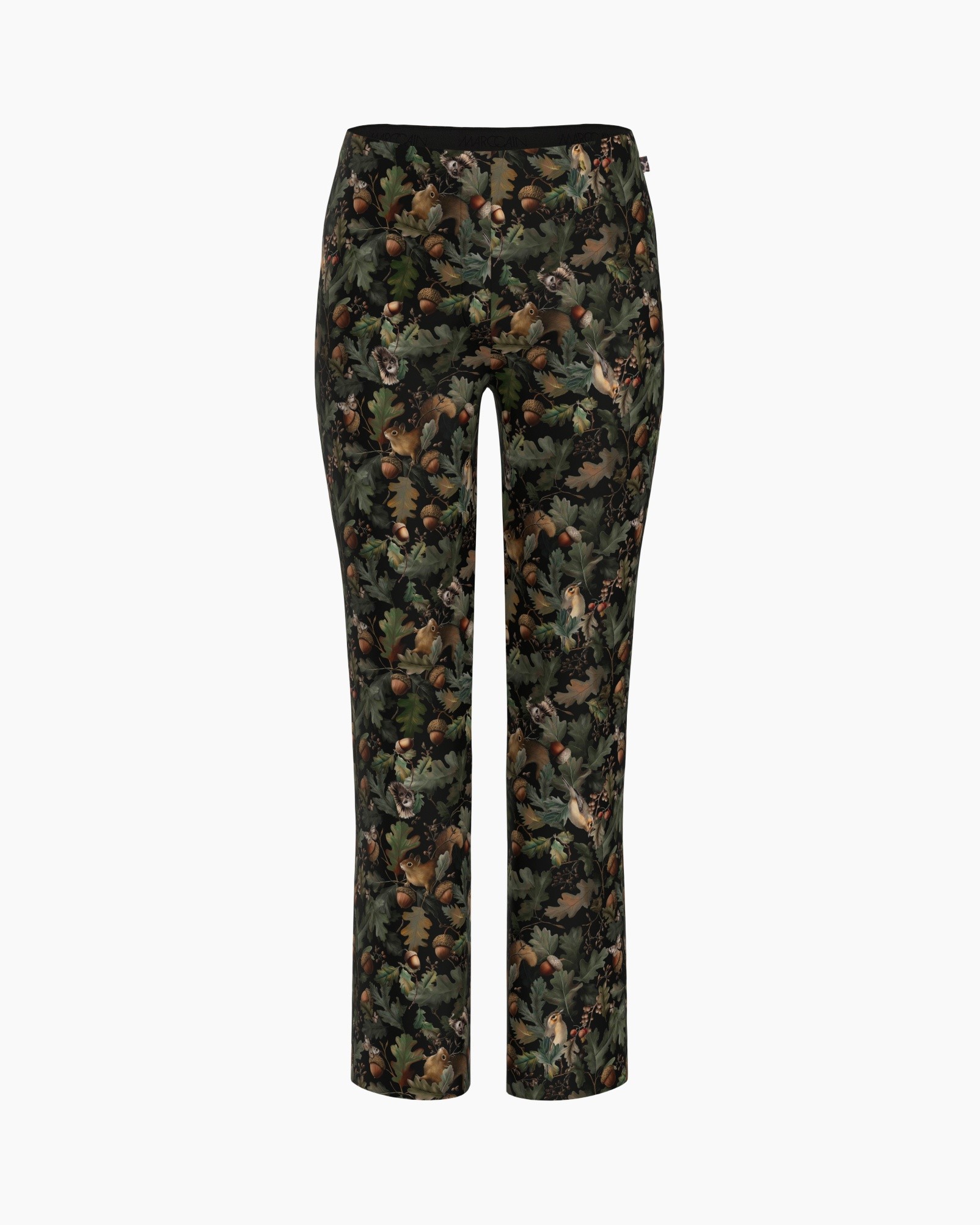 broek, opdruk, bloemachtig patroon, legging, zwart uiterlijk