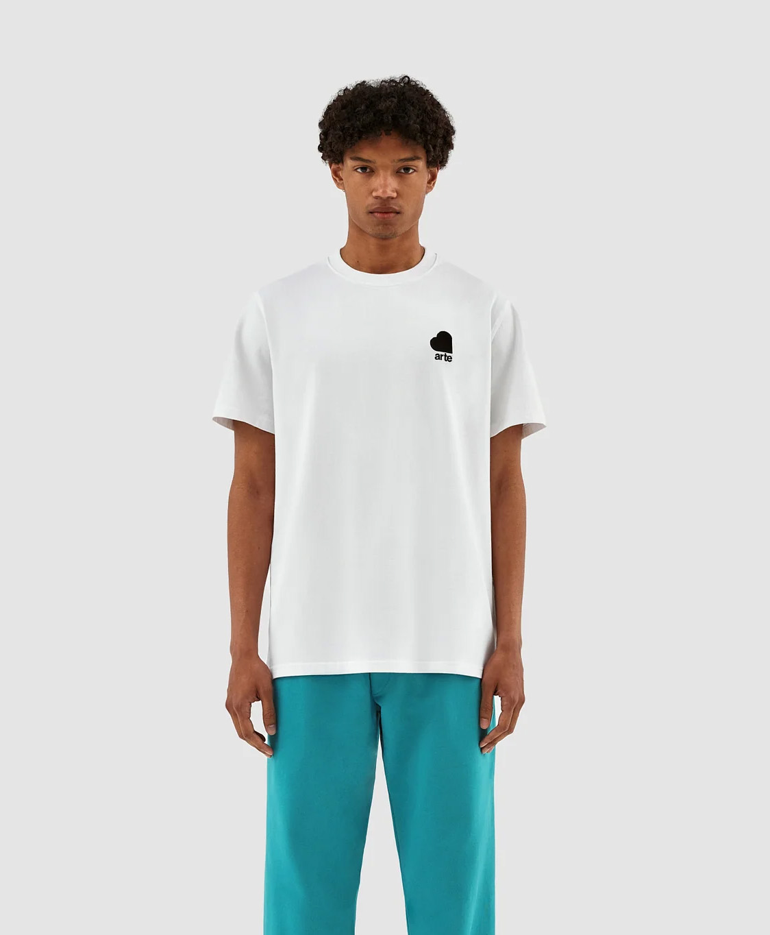 Arte Antwerp T-shirt Korte Mouw Chest Crooked Hear Wit