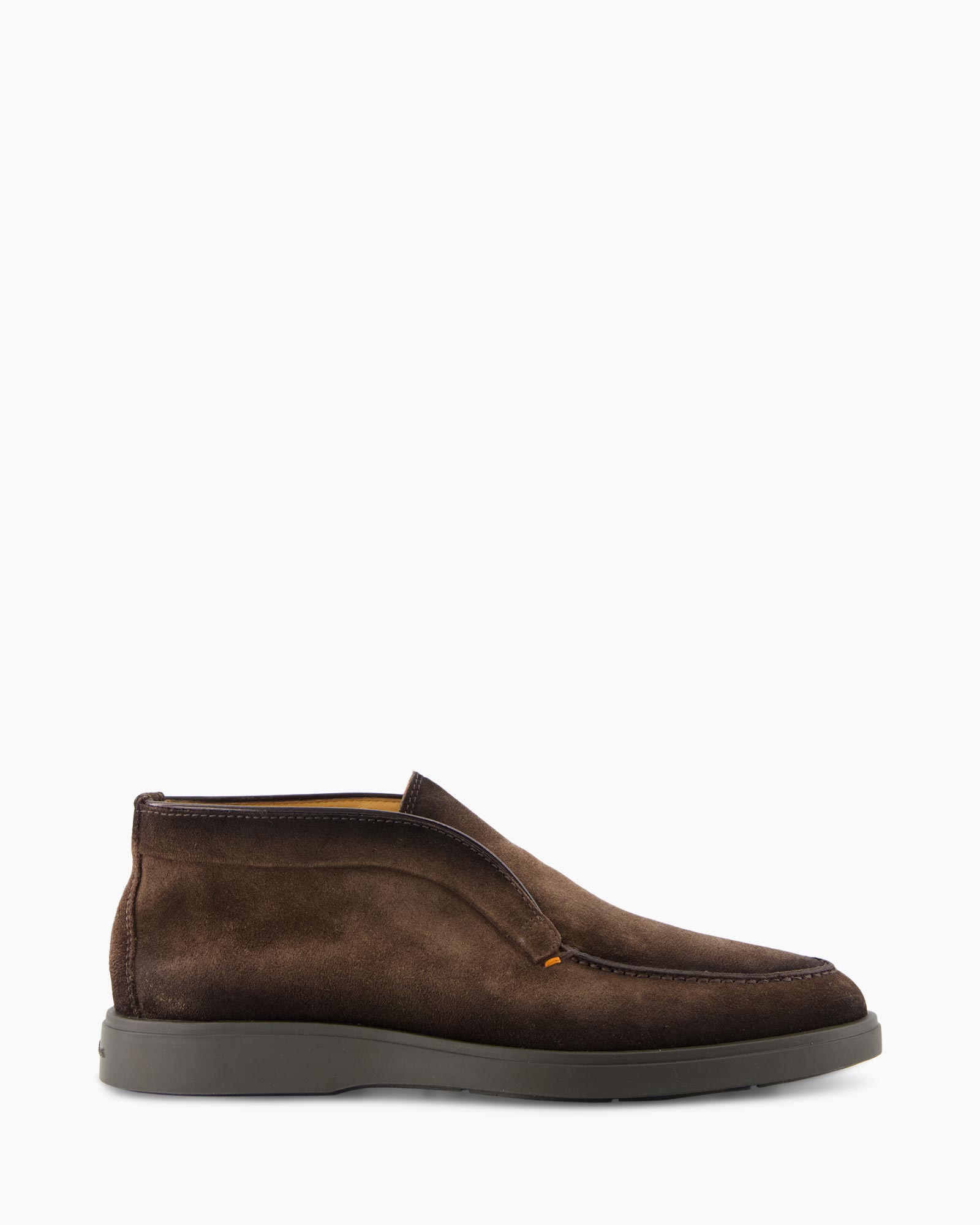 loafers, slip-on, bruin, suede, heren