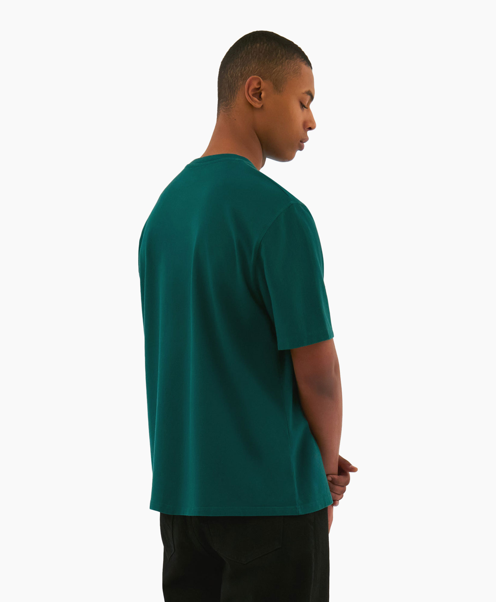 T-shirt Korte Mouw Arte Front Print T-shirt Donker Groen