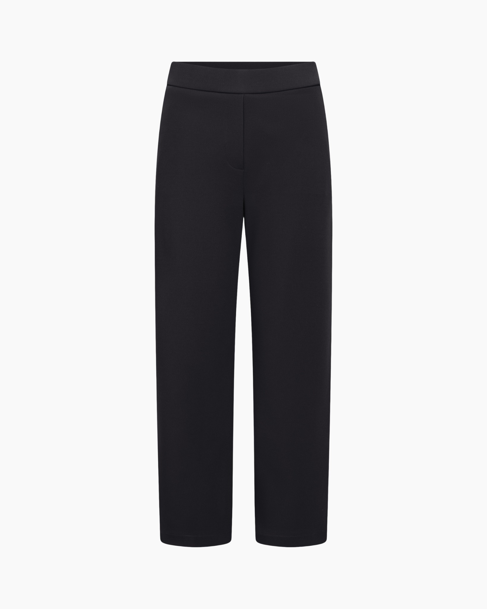 broeken, broek, zwart, hoog taille, stretch