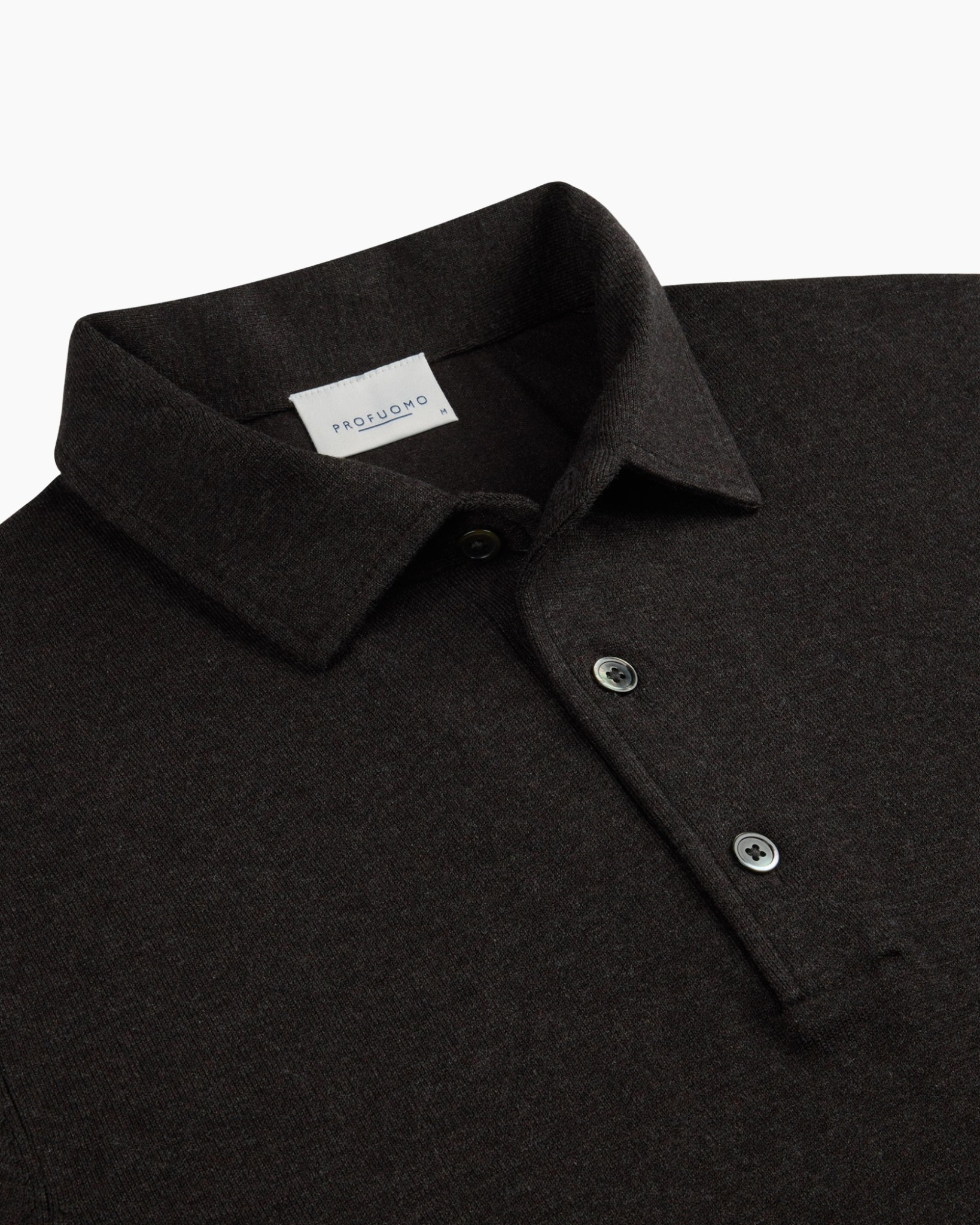 Trui Polo One Piece Ls D Donker Bruin
