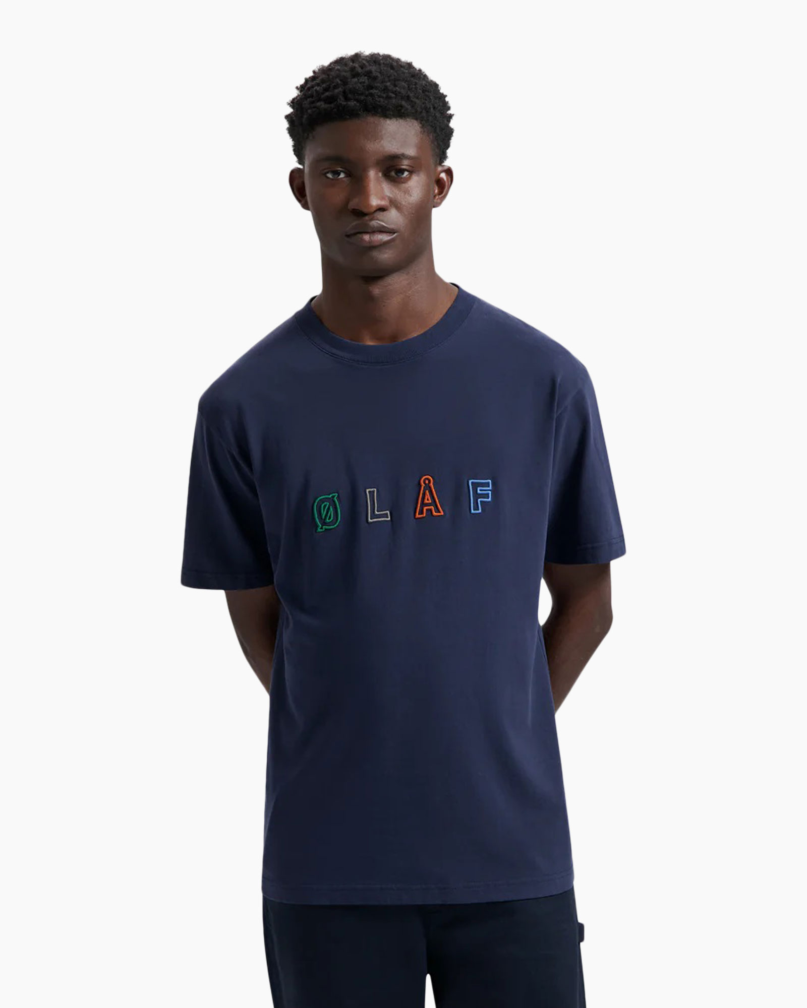 T-shirt Korte Mouw Sans Embro Logo Tee Donker Blauw