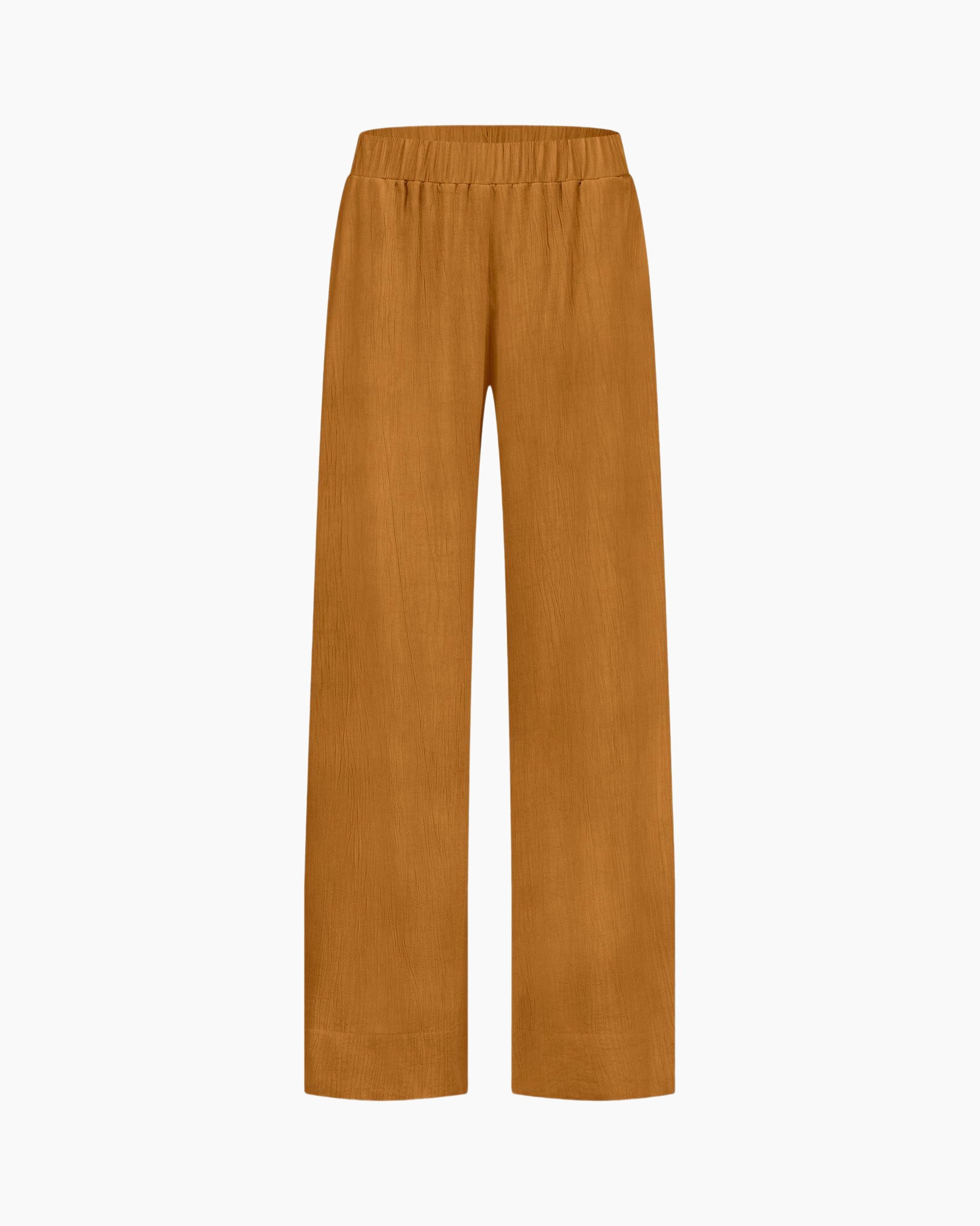 Broek Grace Linen Look Trousers Goud
