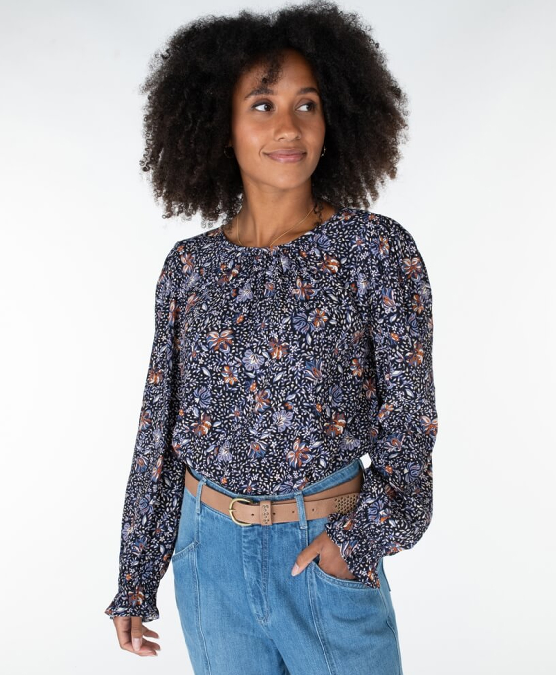 Anna Van Toor Blouse 26a05-03150 Donker Blauw