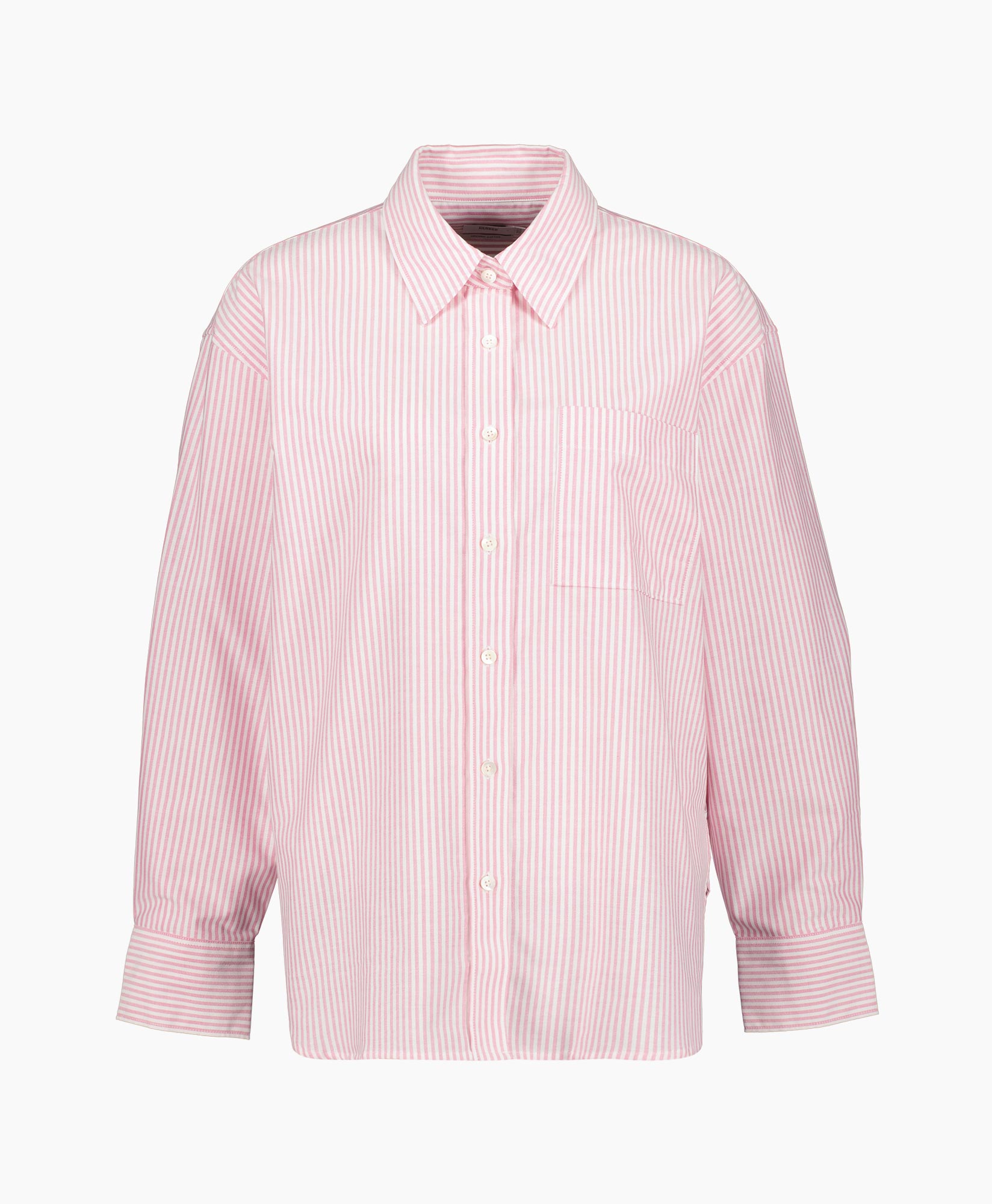 Closed Blouse Shirt With Pockets Pink