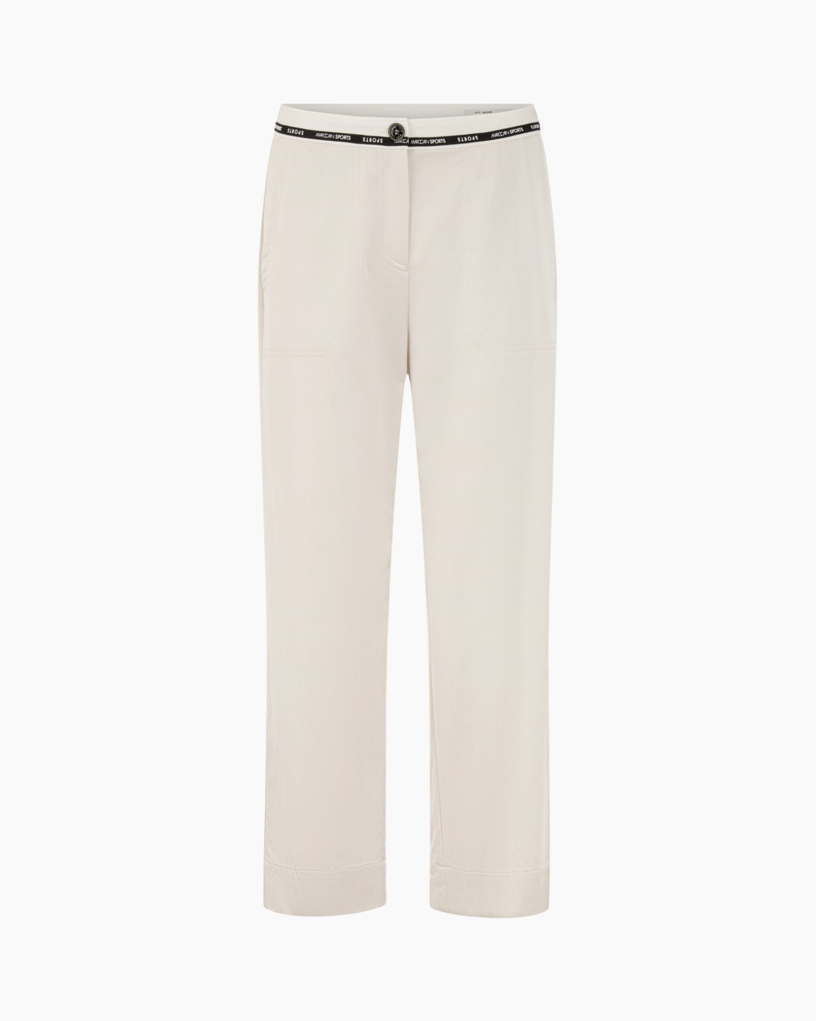 broeken, beige, elastische tailleband, broeklijn?, pantalon