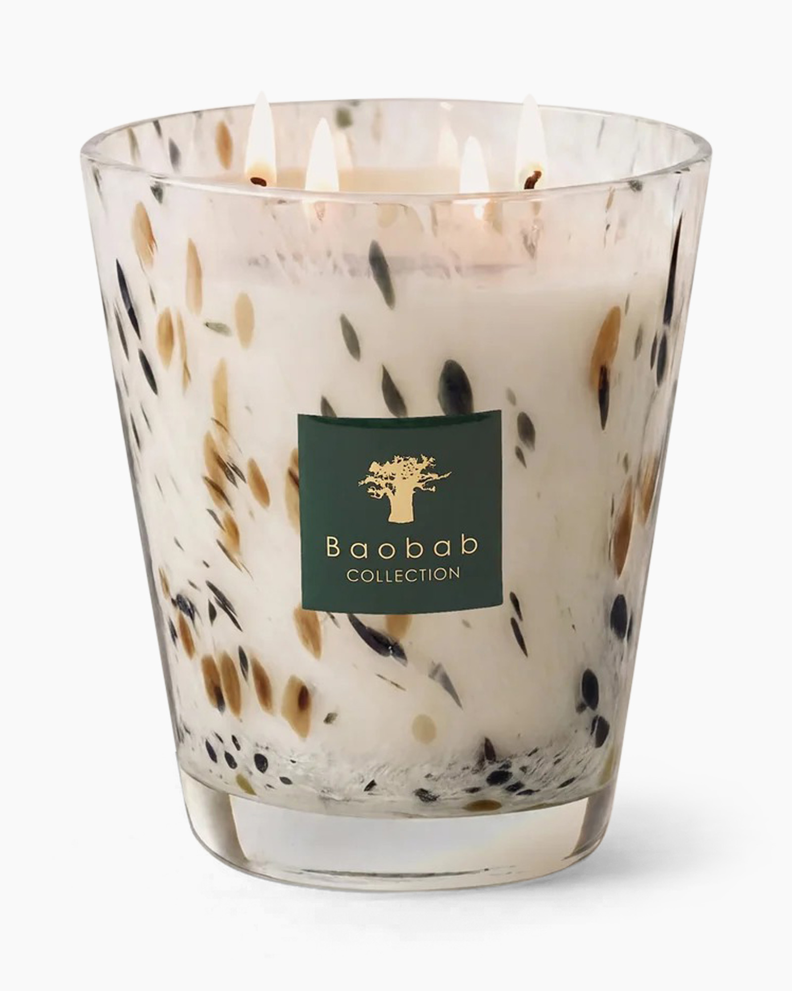 kaars, glas, patroon, multikleur, Baobab collectie