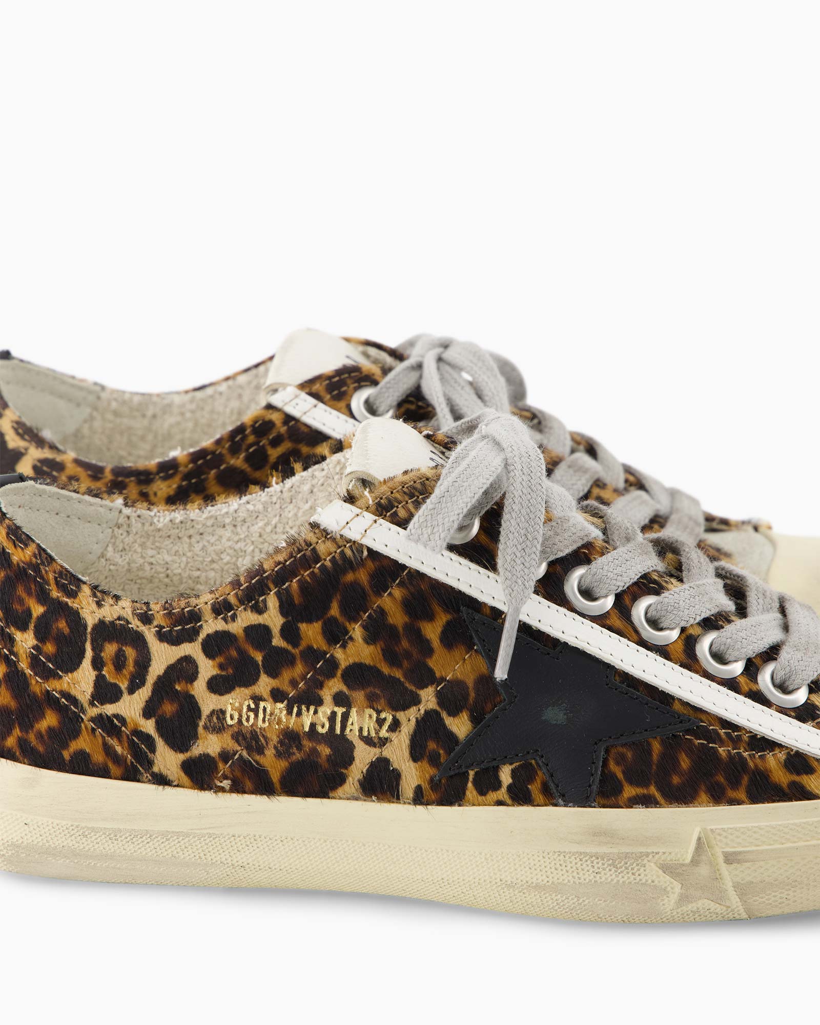 Sneaker V-star Leopard Horsy Leather Star Bruin Sneaker V-star Leopard Horsy Leather Star Bruin
