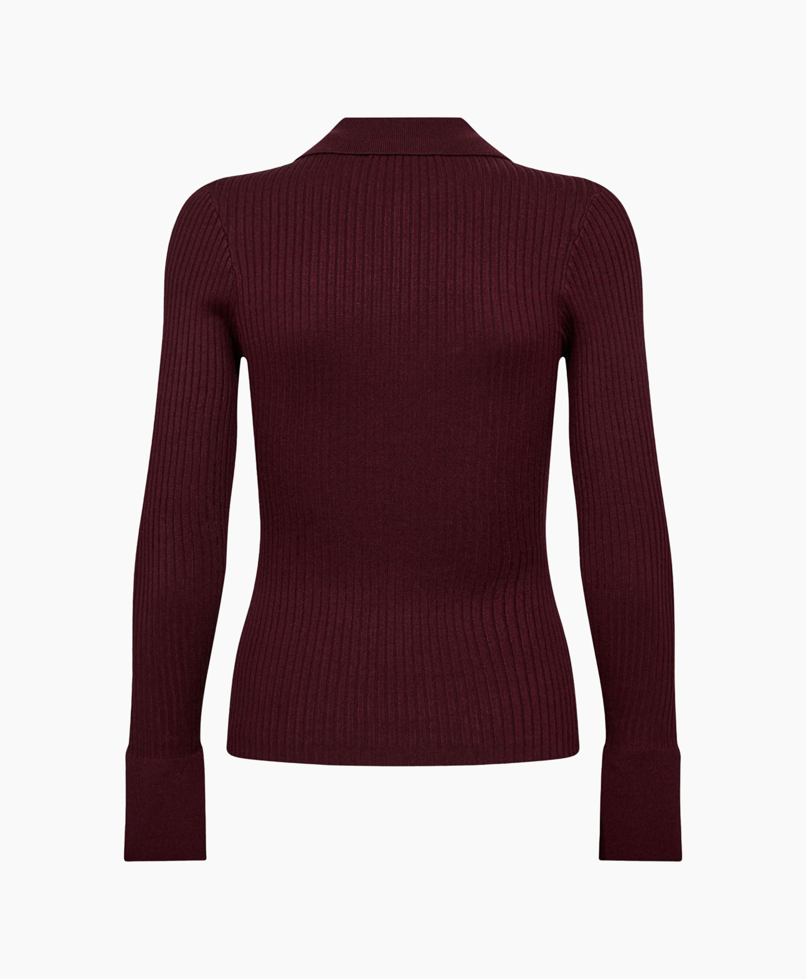 Gebreide Trui Bonnycc Polo Ls Bordeaux
