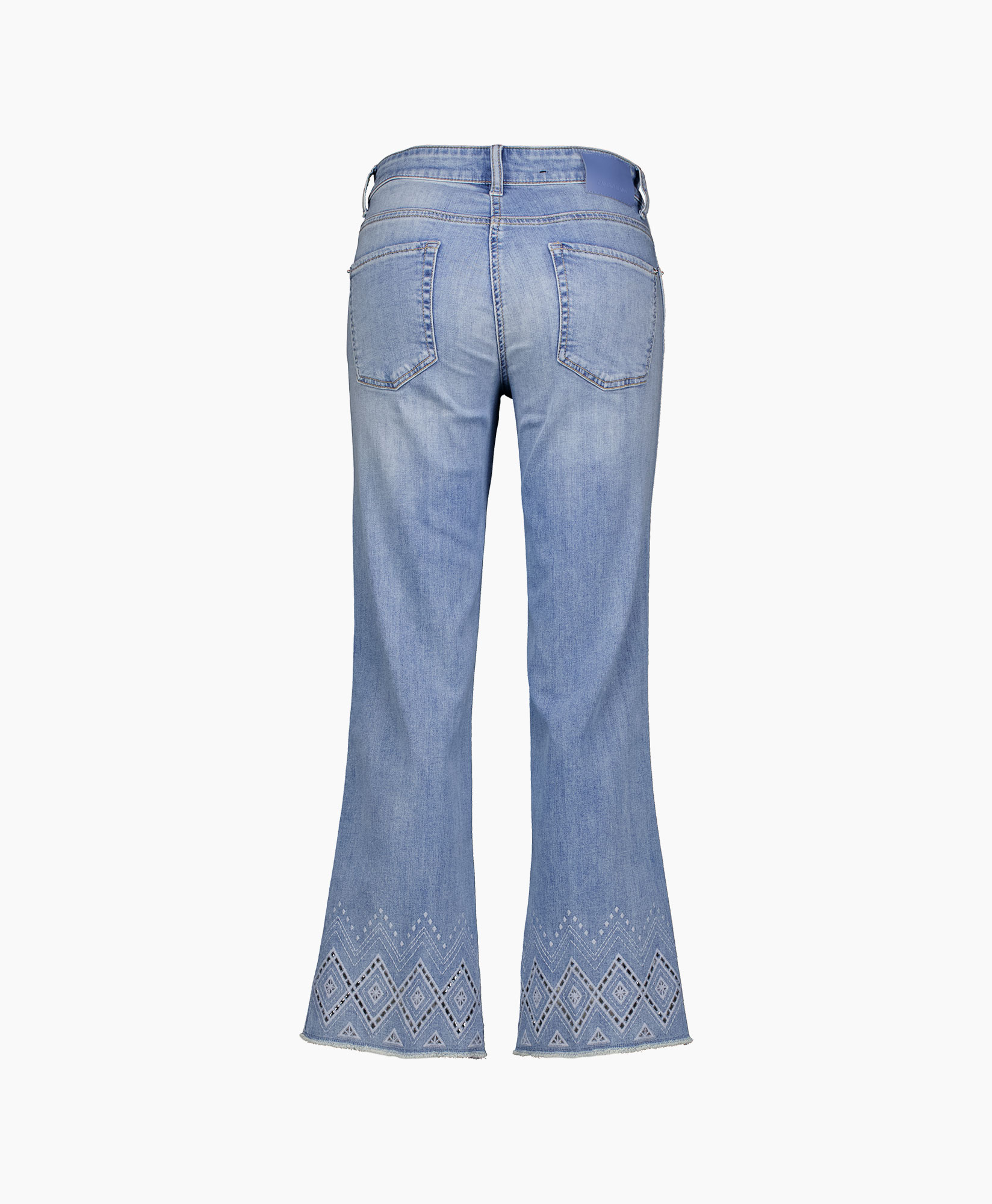 Jeans Francesca Lochstickerei Licht Blauw