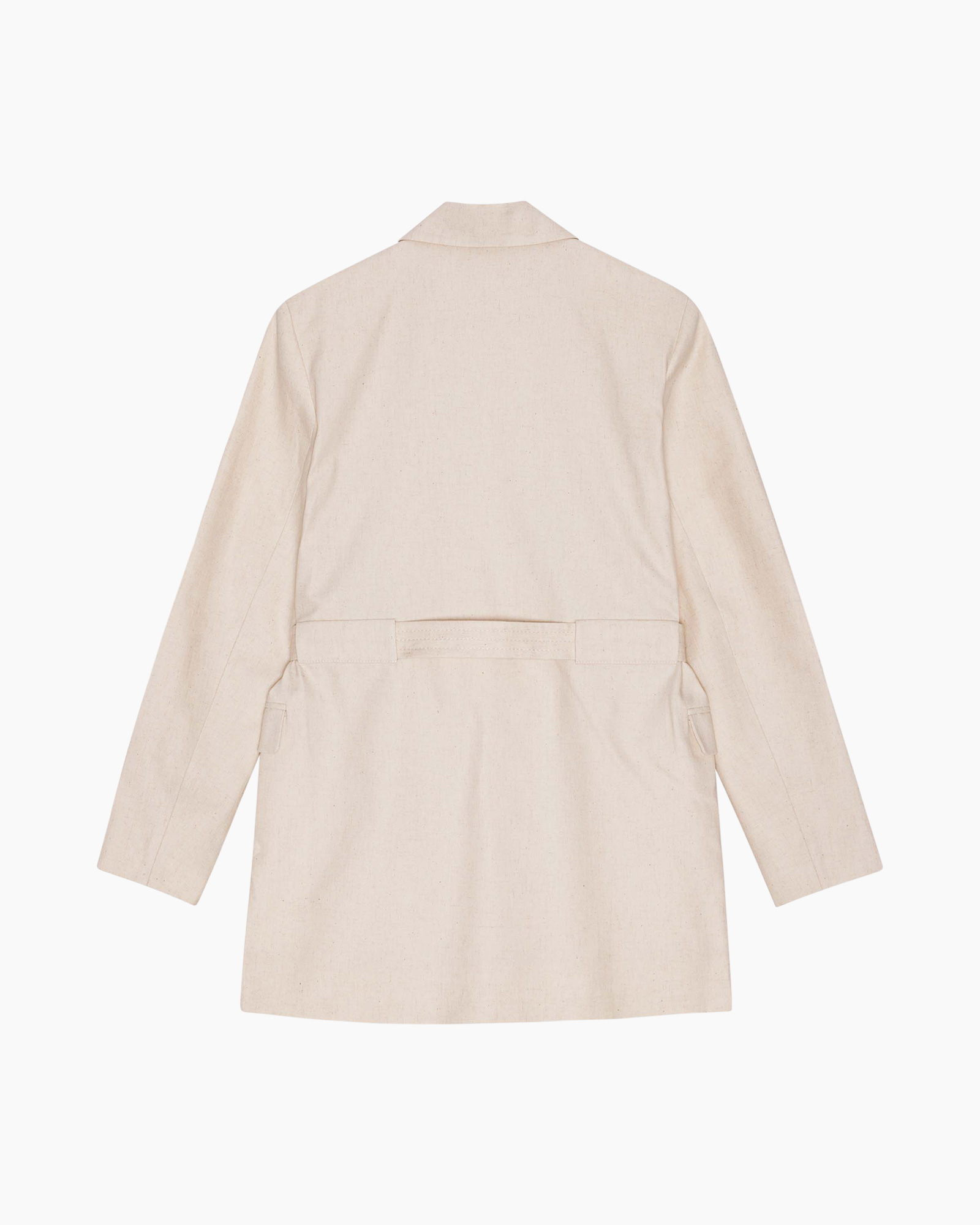 Blazer Cotton Melange Tailoring Ecru