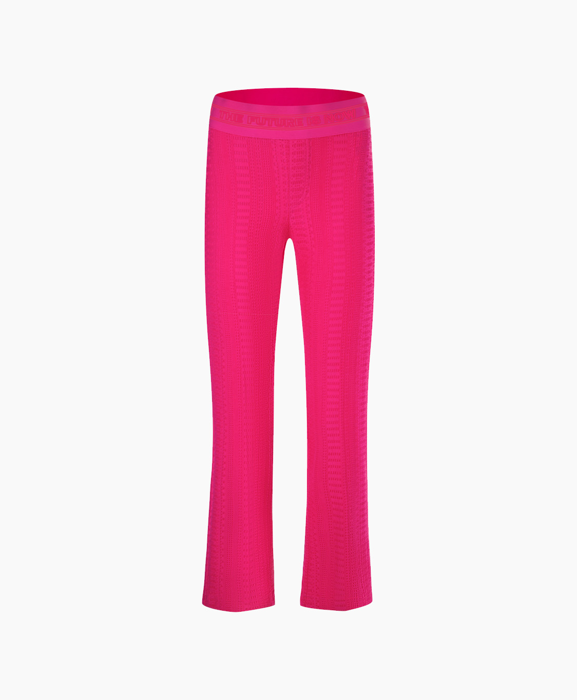 Broek Ranee Easy Kick Jersey Crochet Look Pink