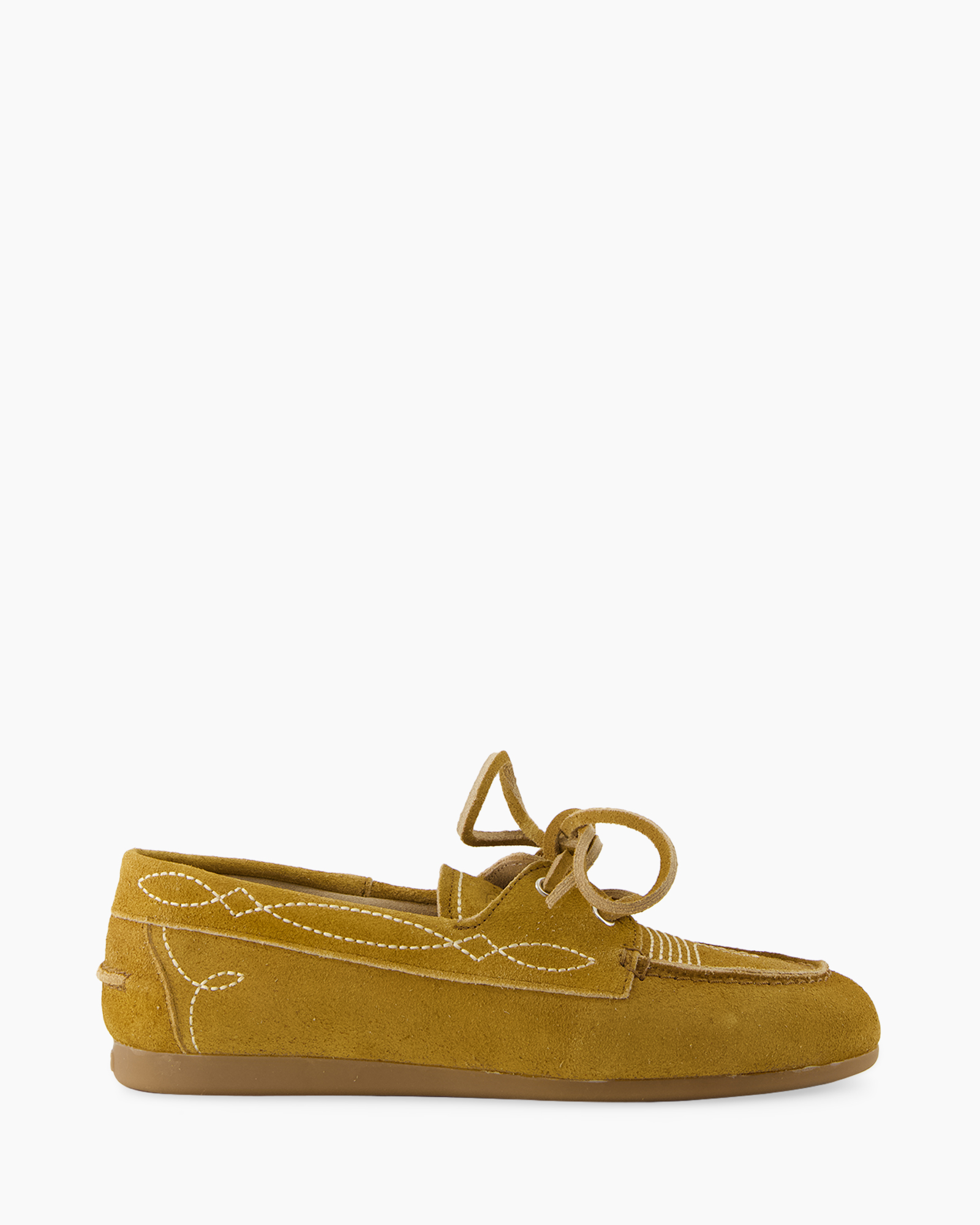 moccassin, suede, peuter, veters, bruin