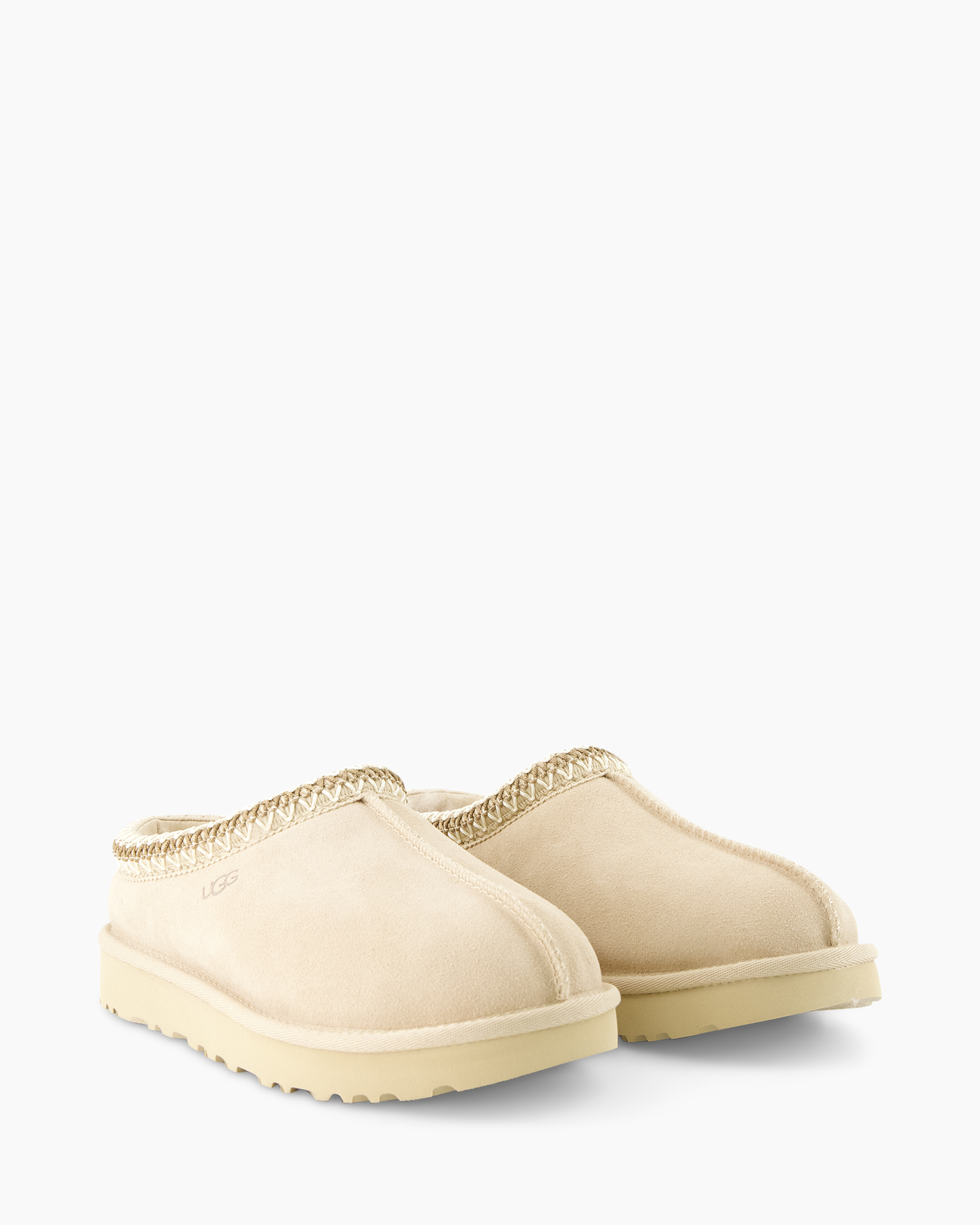 slaapslipper, beige, suède, mocassijn, UGG