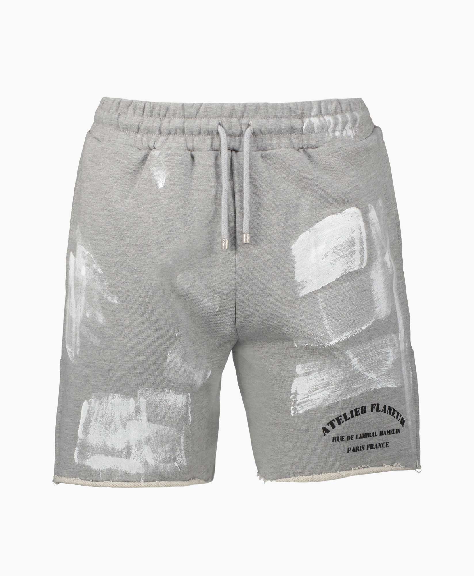 Flaneur Homme Korte Broek Atelier Shorts With Pain Grijs
