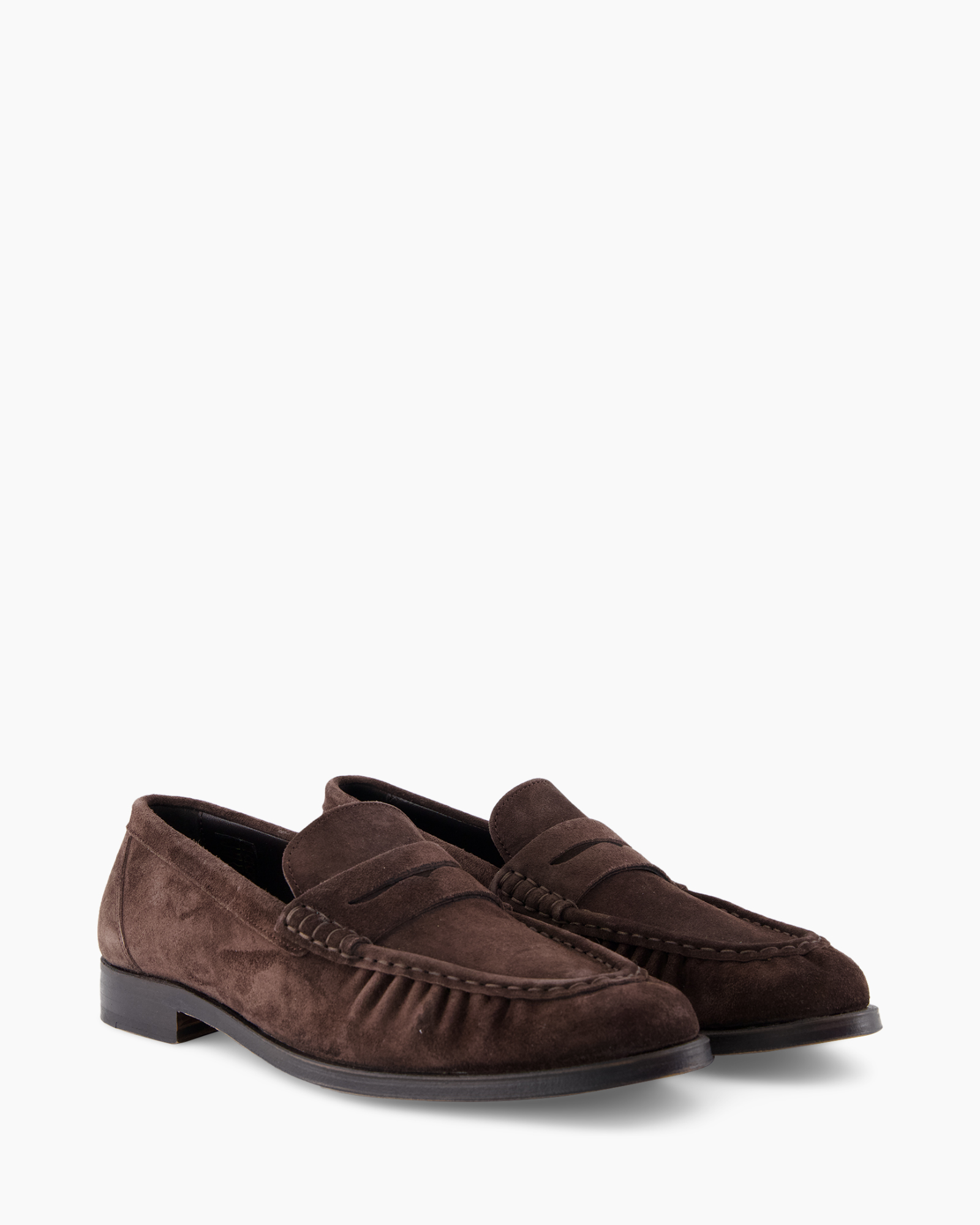 loafers, bruin, suède, slip-ons, moccasin-stijl